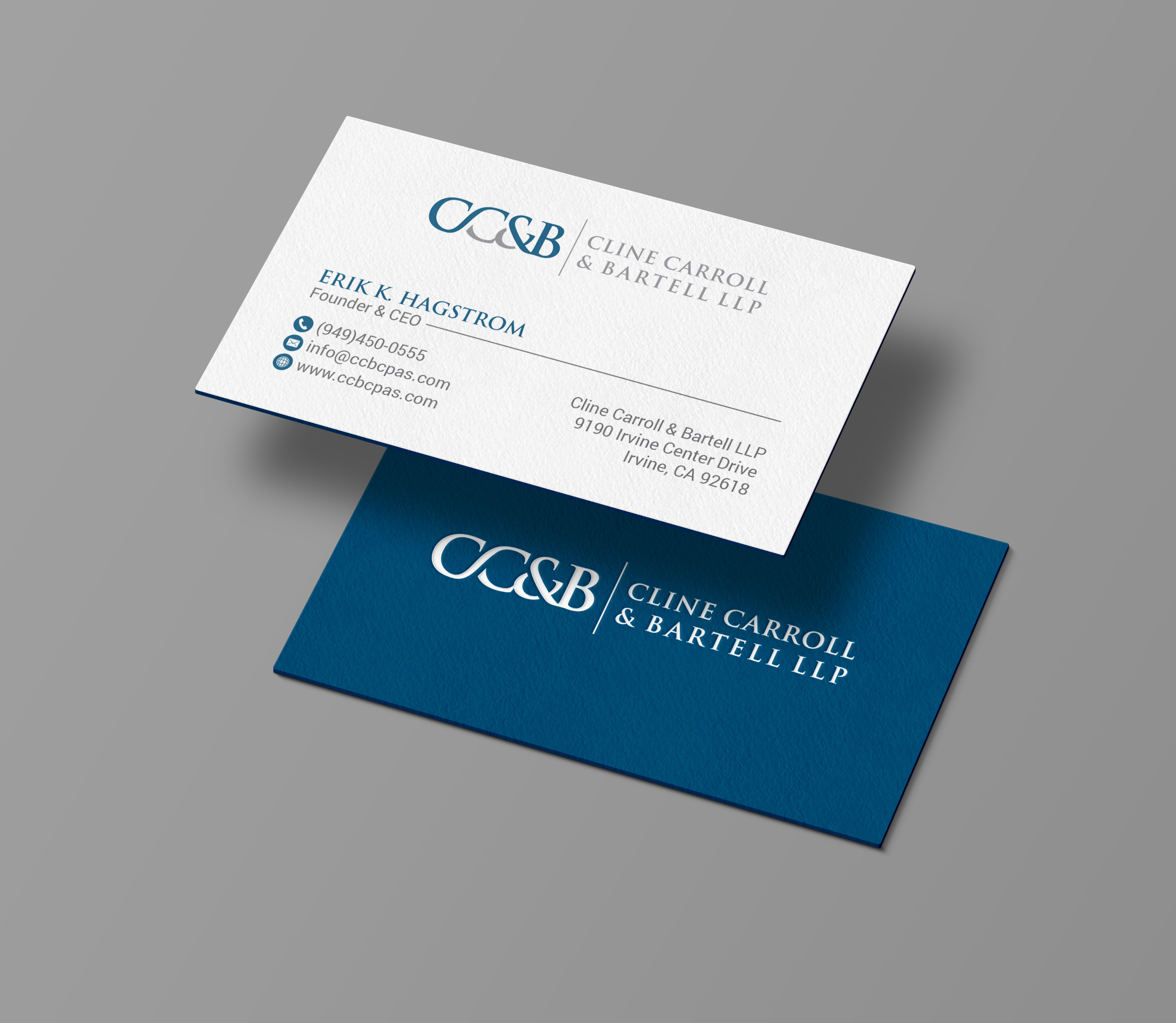 Business Card Design by R.design for Cline Carroll & Bartell LLP | Design #31115631