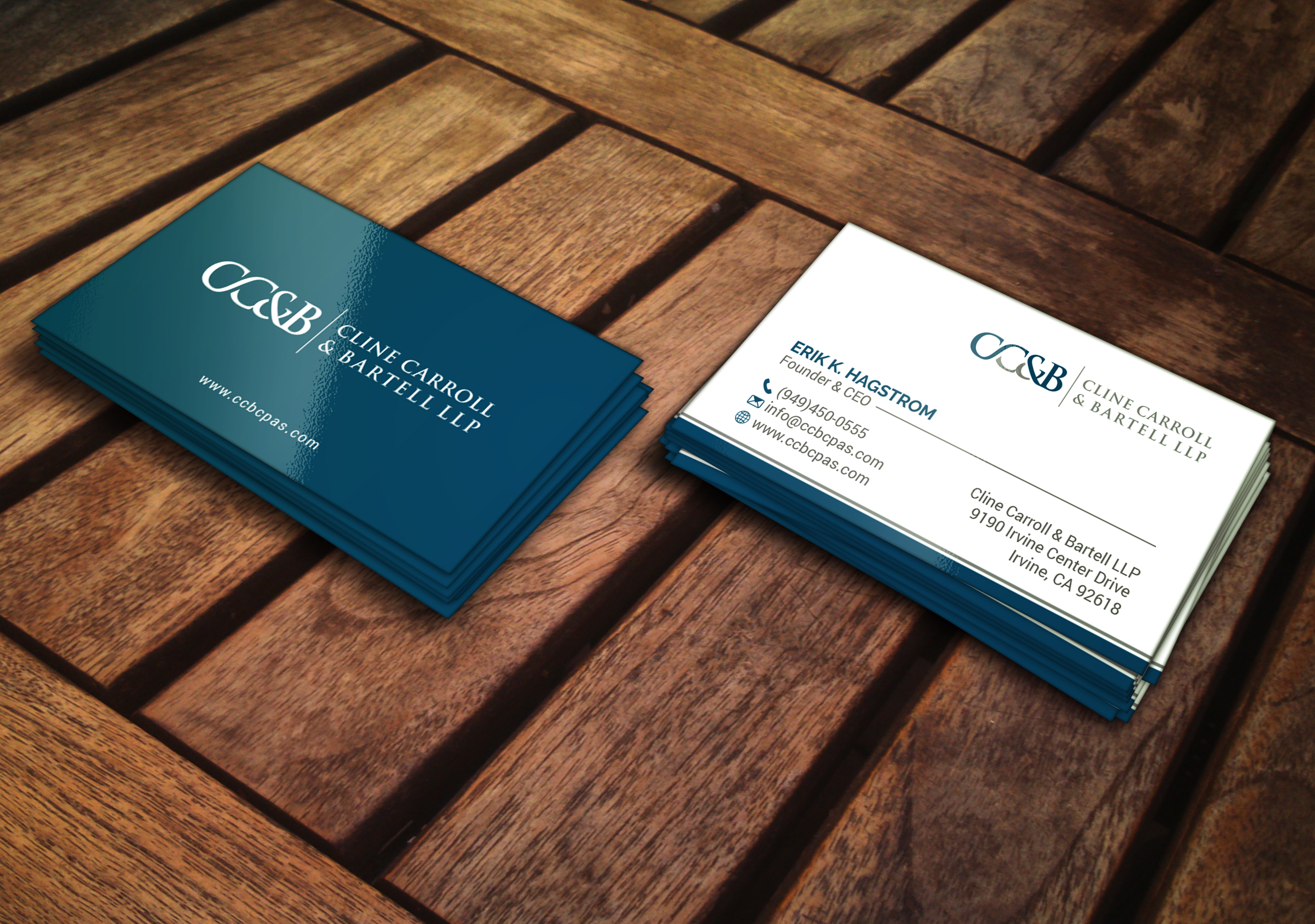 Business Card Design by R.design for Cline Carroll & Bartell LLP | Design #31115687
