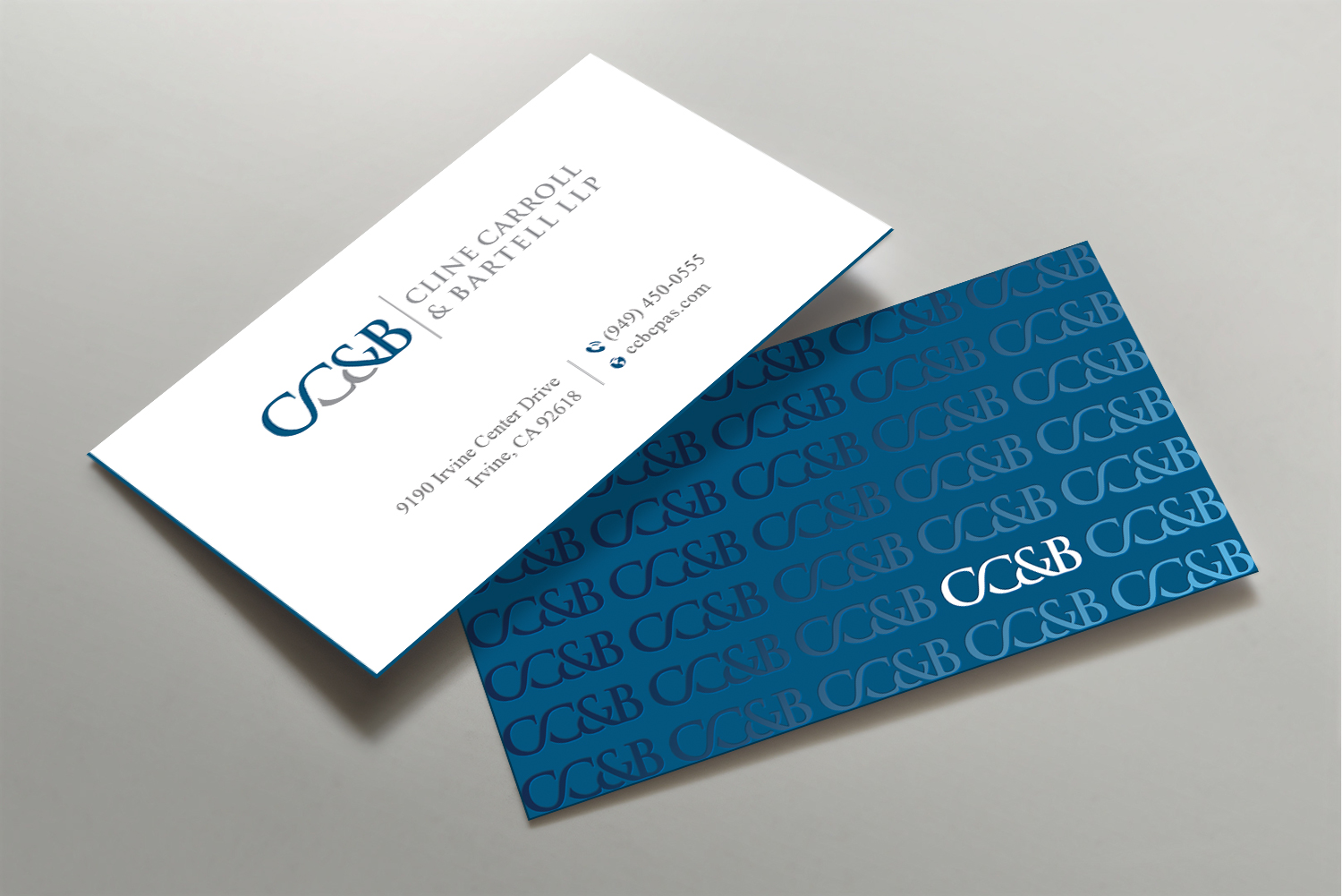 Business Card Design by DesignShout for Cline Carroll & Bartell LLP | Design #31109338