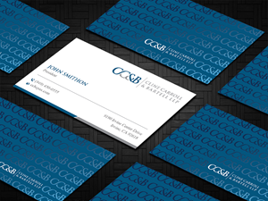 Business Card Design by DesignShout for Cline Carroll & Bartell LLP | Design: #31109451
