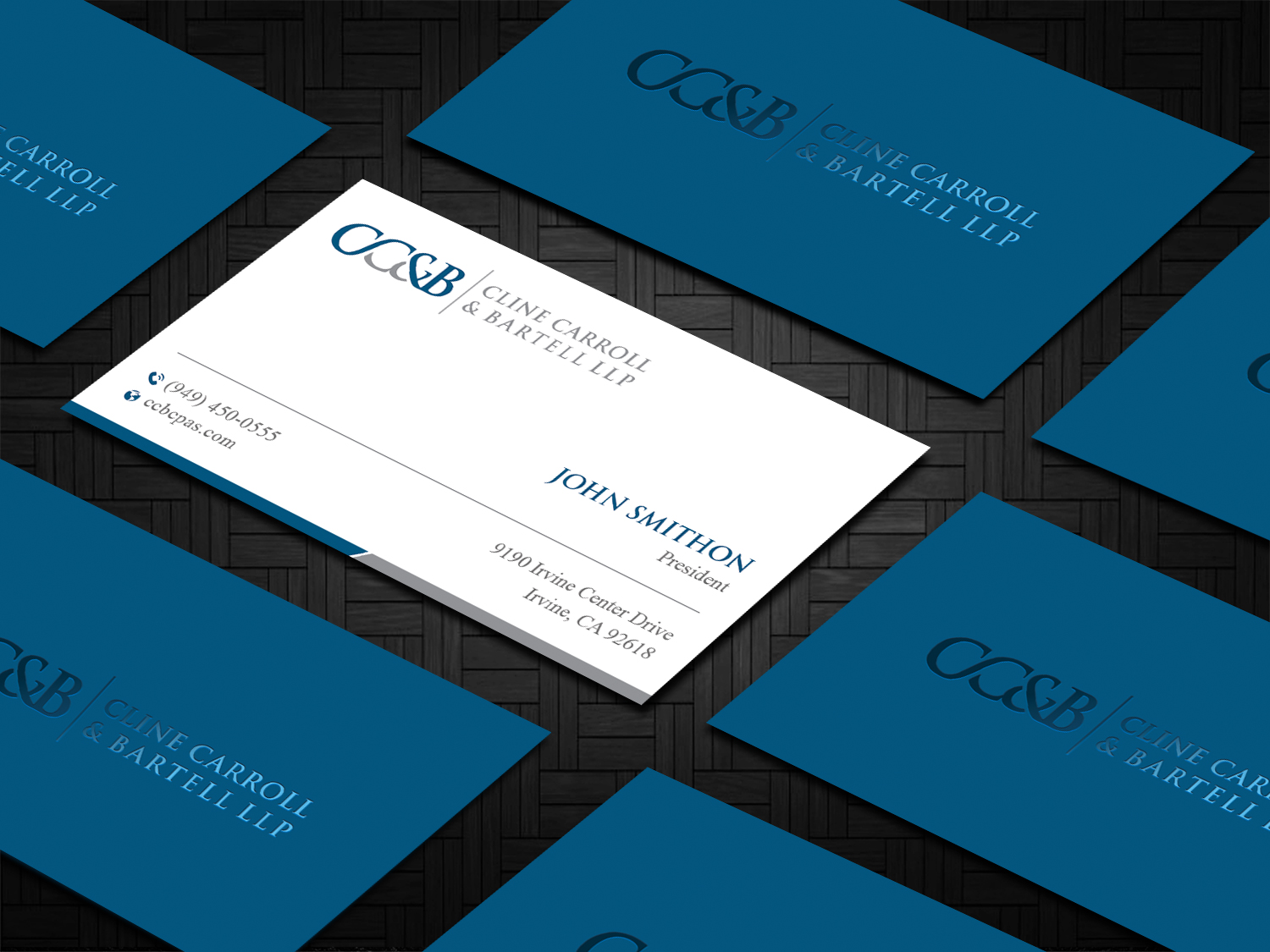 Business Card Design by DesignShout for Cline Carroll & Bartell LLP | Design #31109453