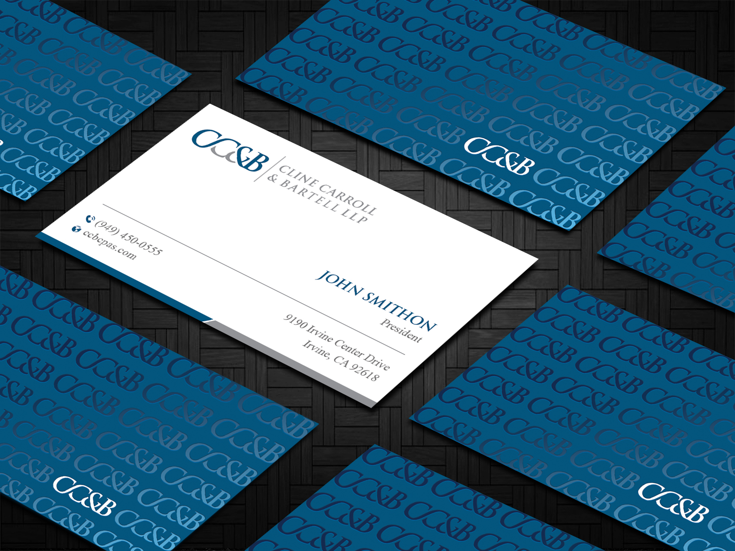 Business Card Design by DesignShout for Cline Carroll & Bartell LLP | Design #31109455