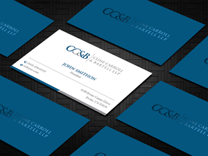Business Card Design by DesignShout for Cline Carroll & Bartell LLP | Design: #31109471