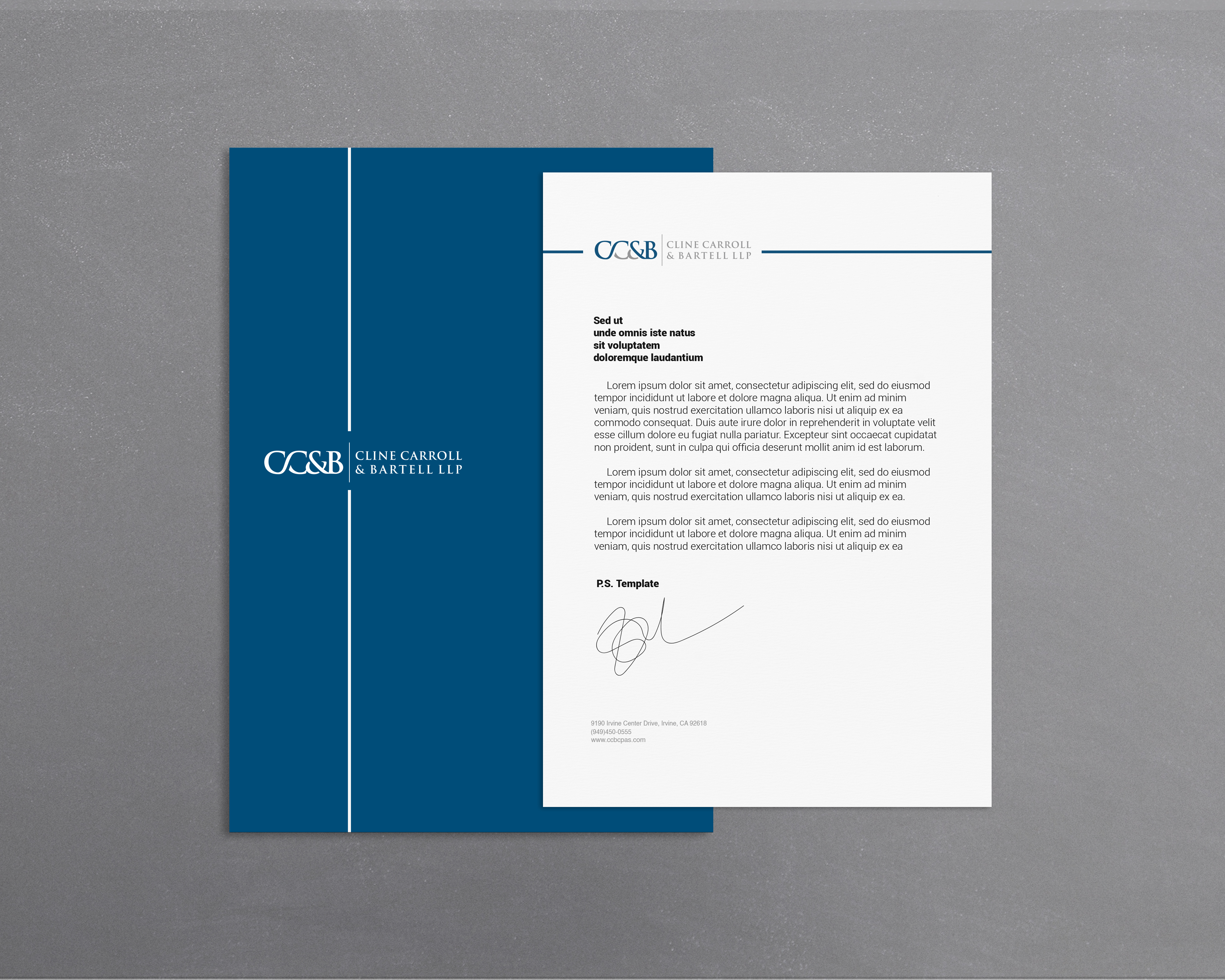 Business Card Design by Arlen Augusto for Cline Carroll & Bartell LLP | Design #31107937