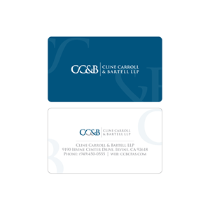 Business Card Design by Ashraful 9 for Cline Carroll & Bartell LLP | Design: #31139640