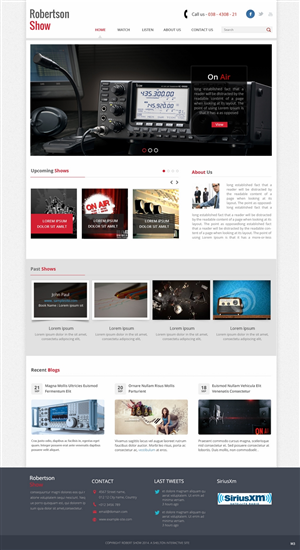 Web site for radio show