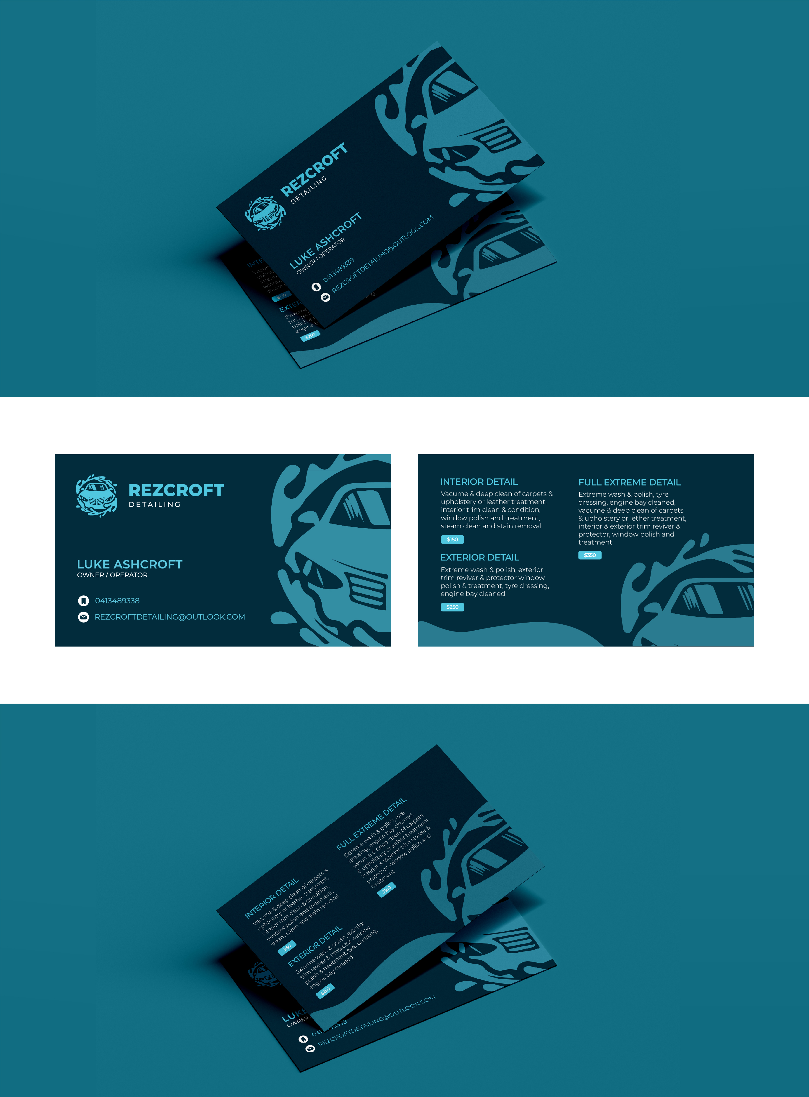 Business Card Design by Dotlash for RezCroft detailing  | Design #31121321