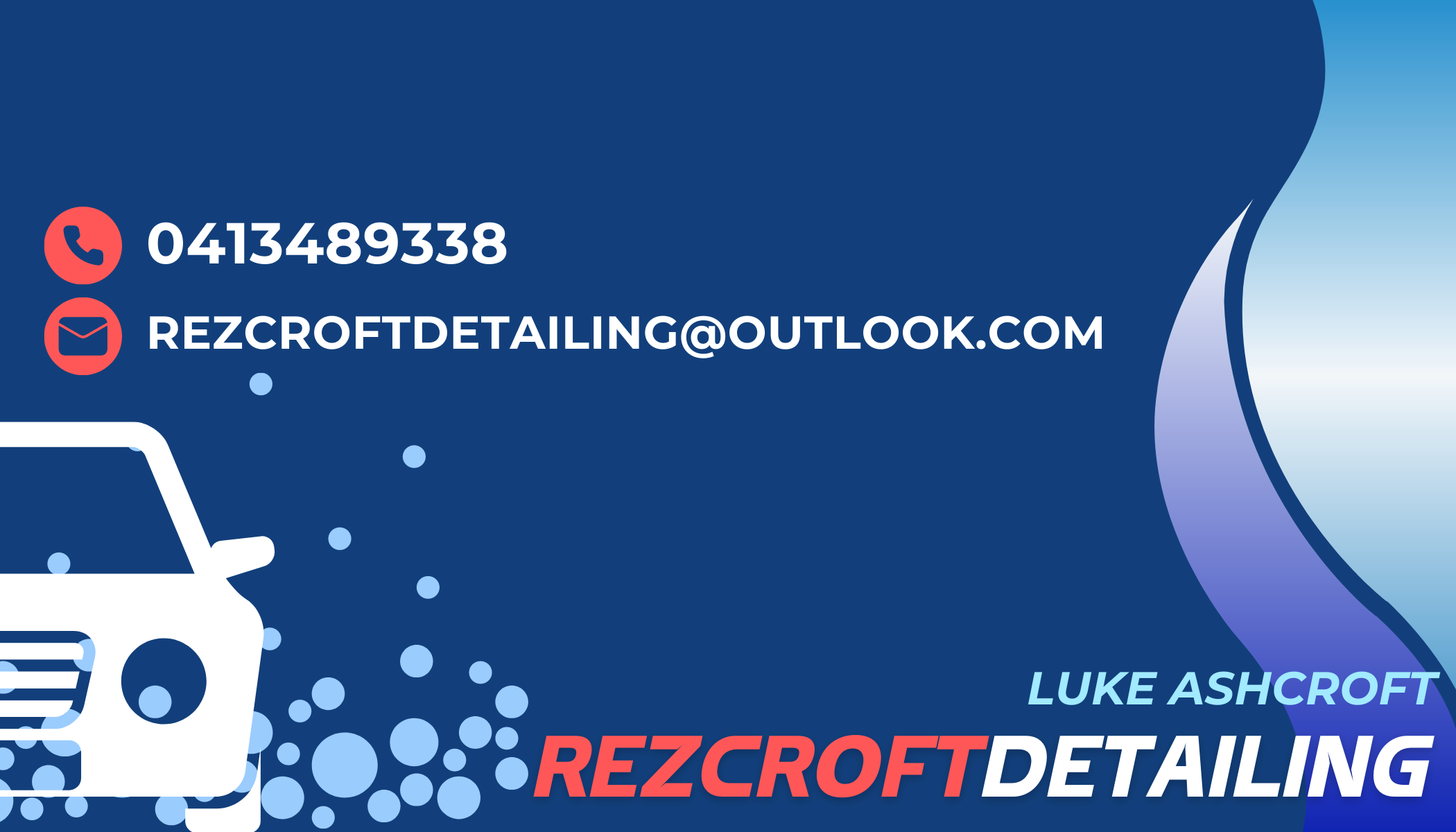 Business Card Design by Chas Designs for RezCroft detailing  | Design #31131558