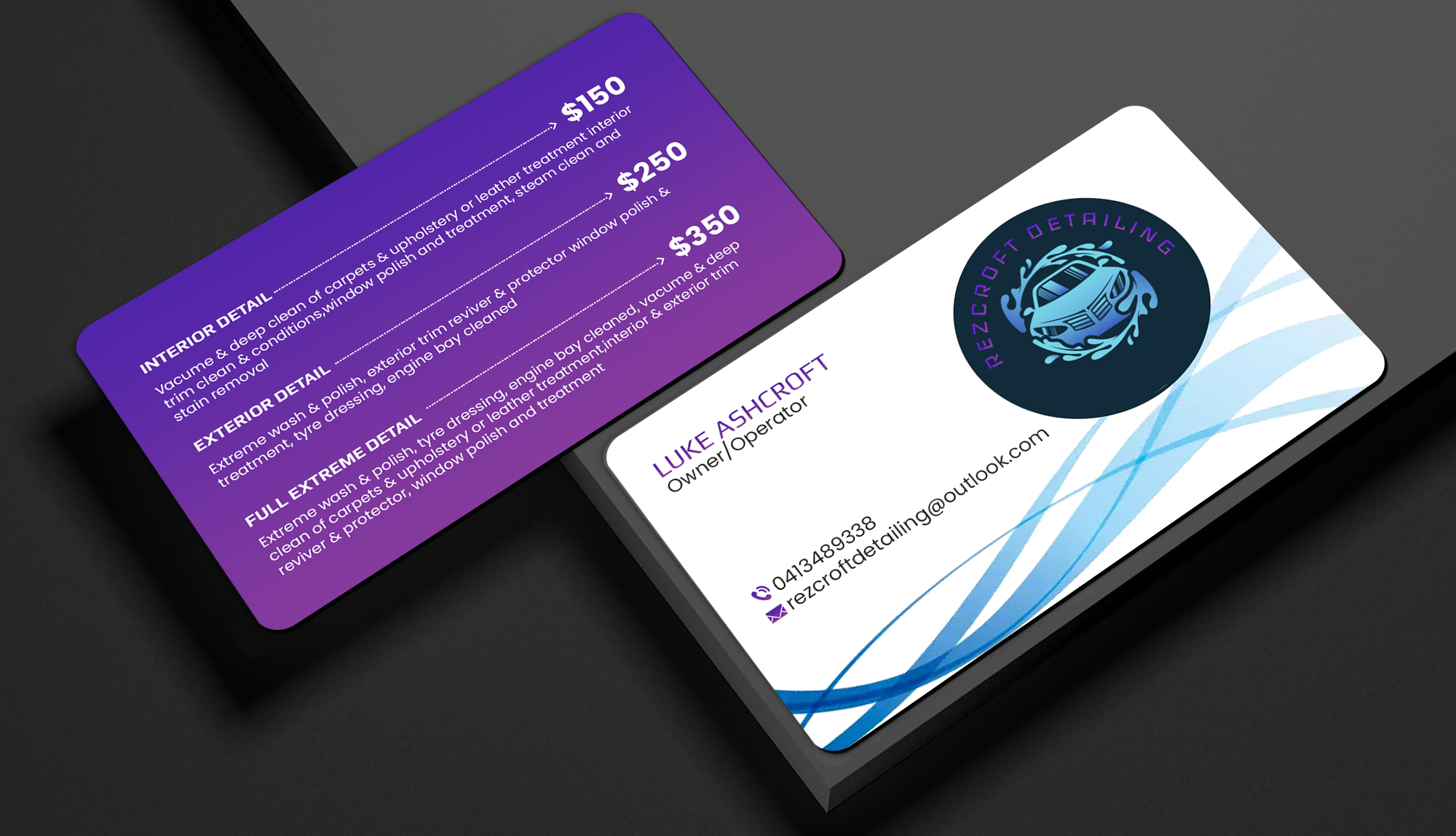 Business Card Design by Creations Box 2015 for RezCroft detailing  | Design #31110267