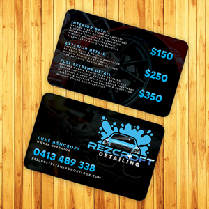 Diseño de Tarjeta de Presentación por DSCMedia™ para RezCroft detailing  | Diseño: #31148495