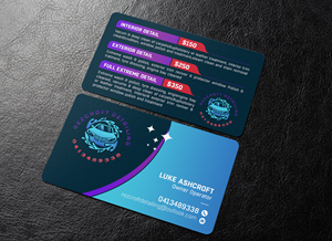 Design de Carte de Visite par chandrayaan.creative pour RezCroft detailing  | Design : #31109418