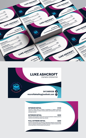 Design de Carte de Visite par Syarif HC pour RezCroft detailing  | Design : #31108529