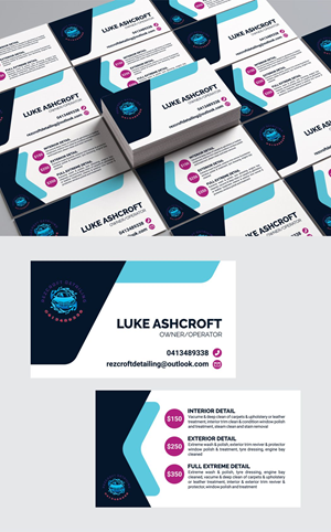 Design de Carte de Visite par Syarif HC pour RezCroft detailing  | Design : #31108531
