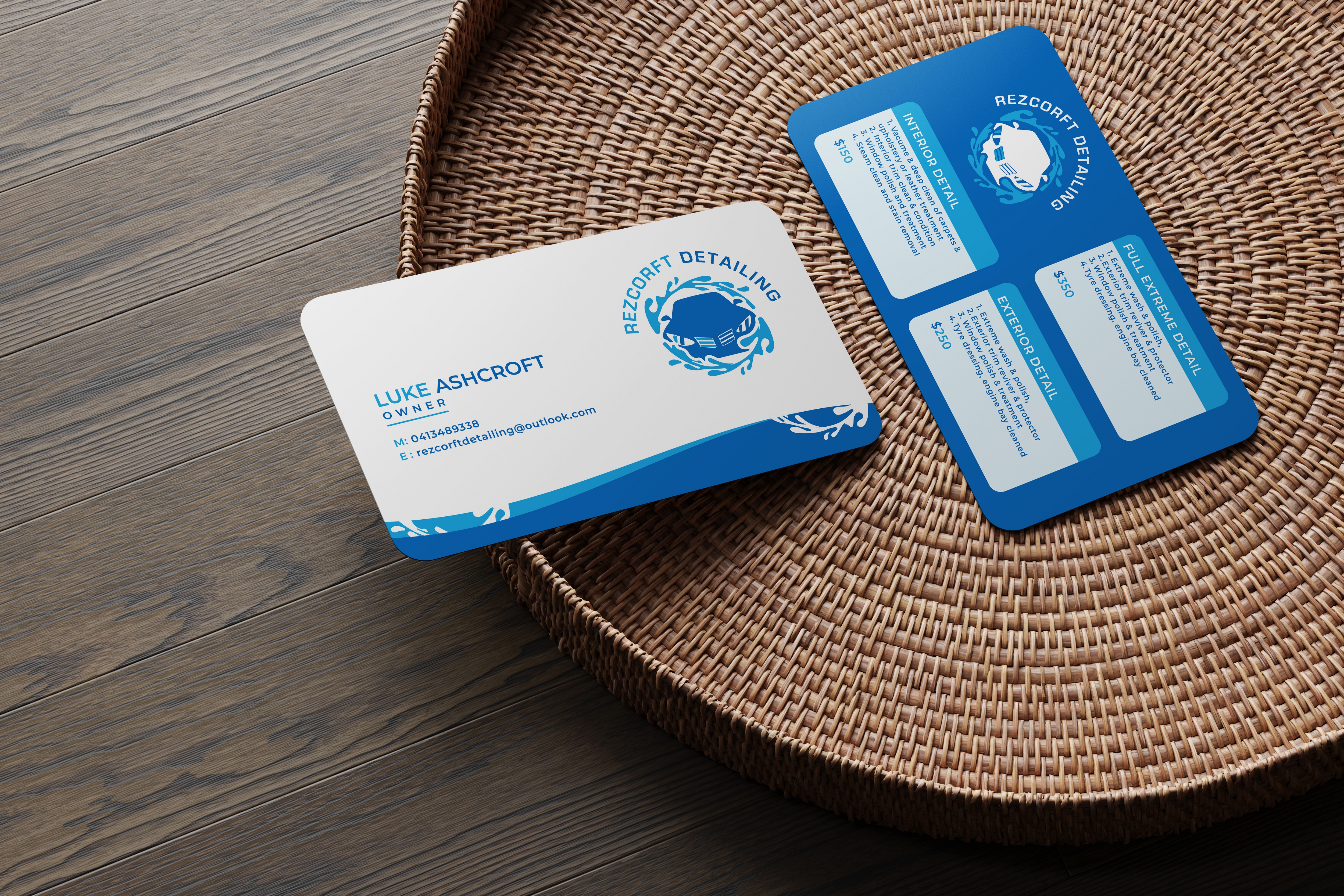 Business Card Design by Minimalist Studio for RezCroft detailing  | Design #31123365