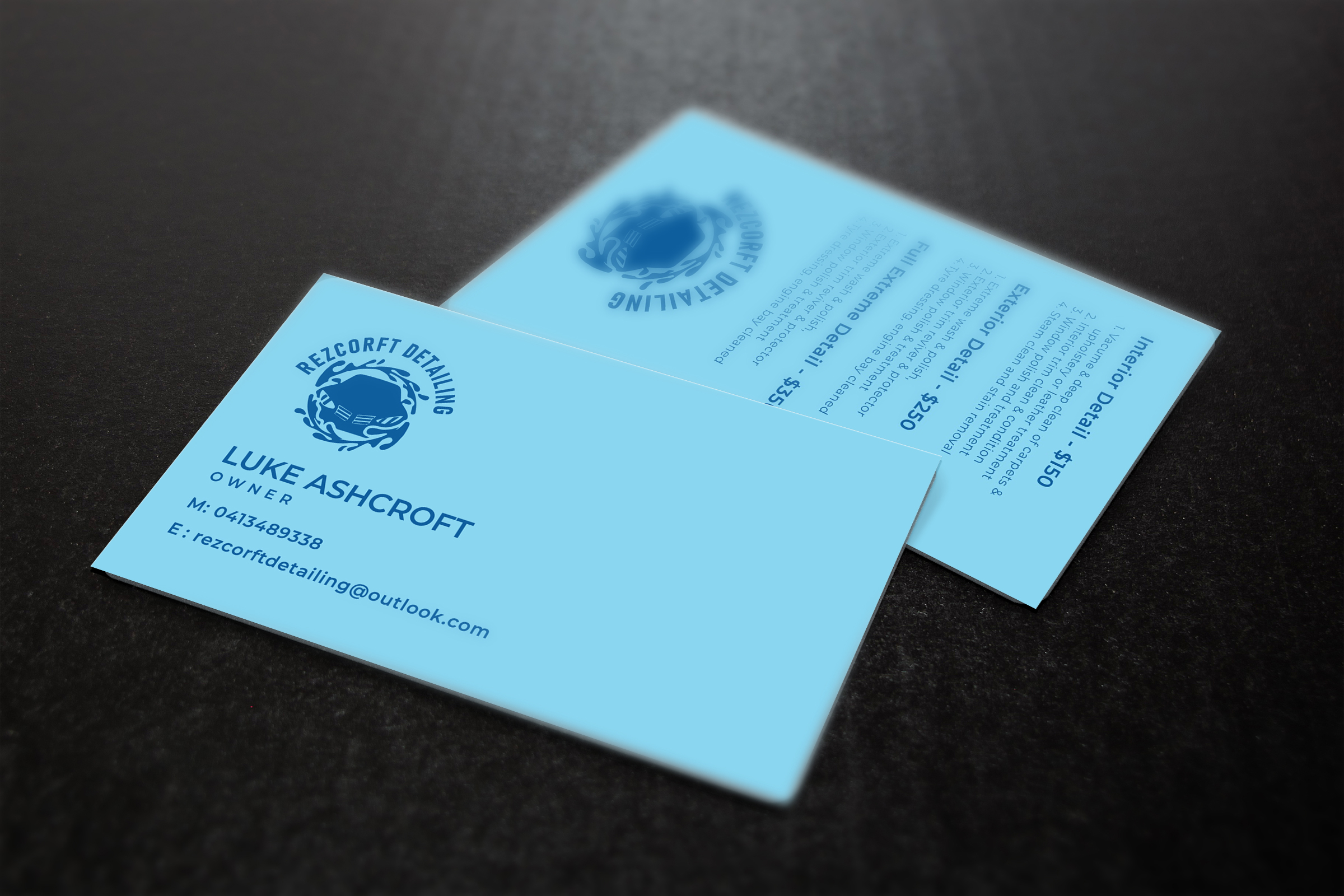 Business Card Design by Minimalist Studio for RezCroft detailing  | Design #31179455