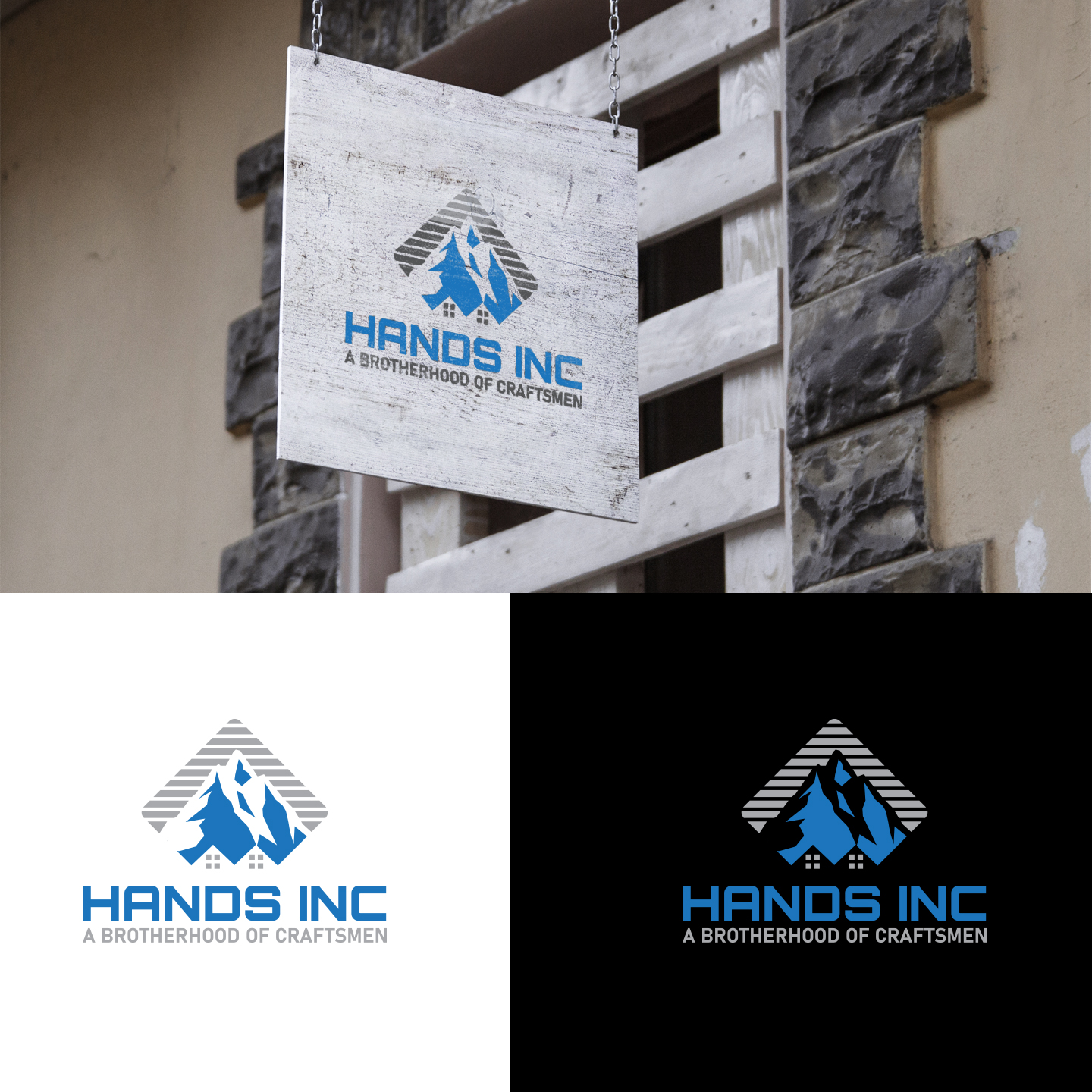 Logo Design by END™ for Hatter and Sons, Incorporated (Hands Inc) | Design #31150790