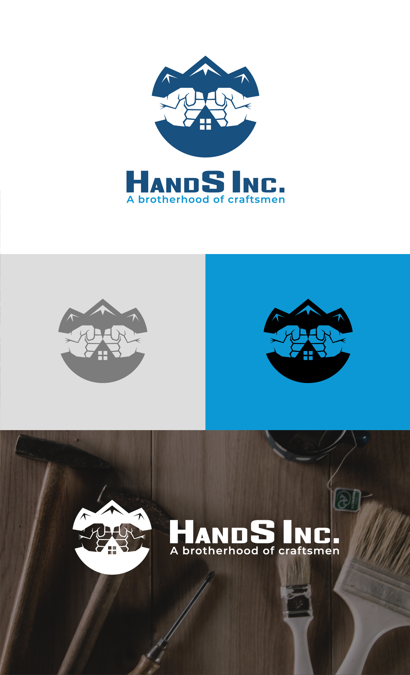Logo Design by ICKE for Hatter and Sons, Incorporated (Hands Inc) | Design #31148143