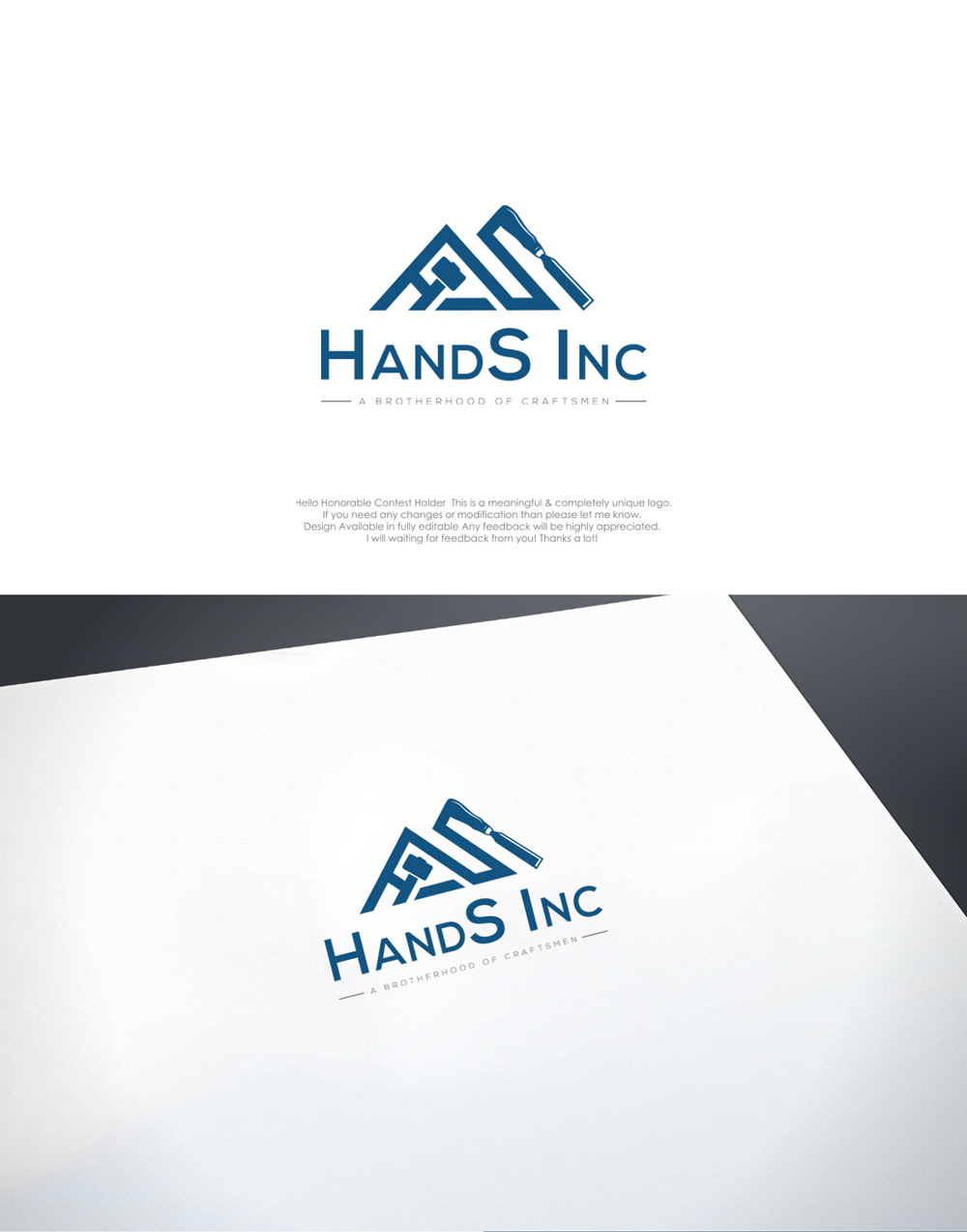 Logo Design by Design Builder. for Hatter and Sons, Incorporated (Hands Inc) | Design #31152165