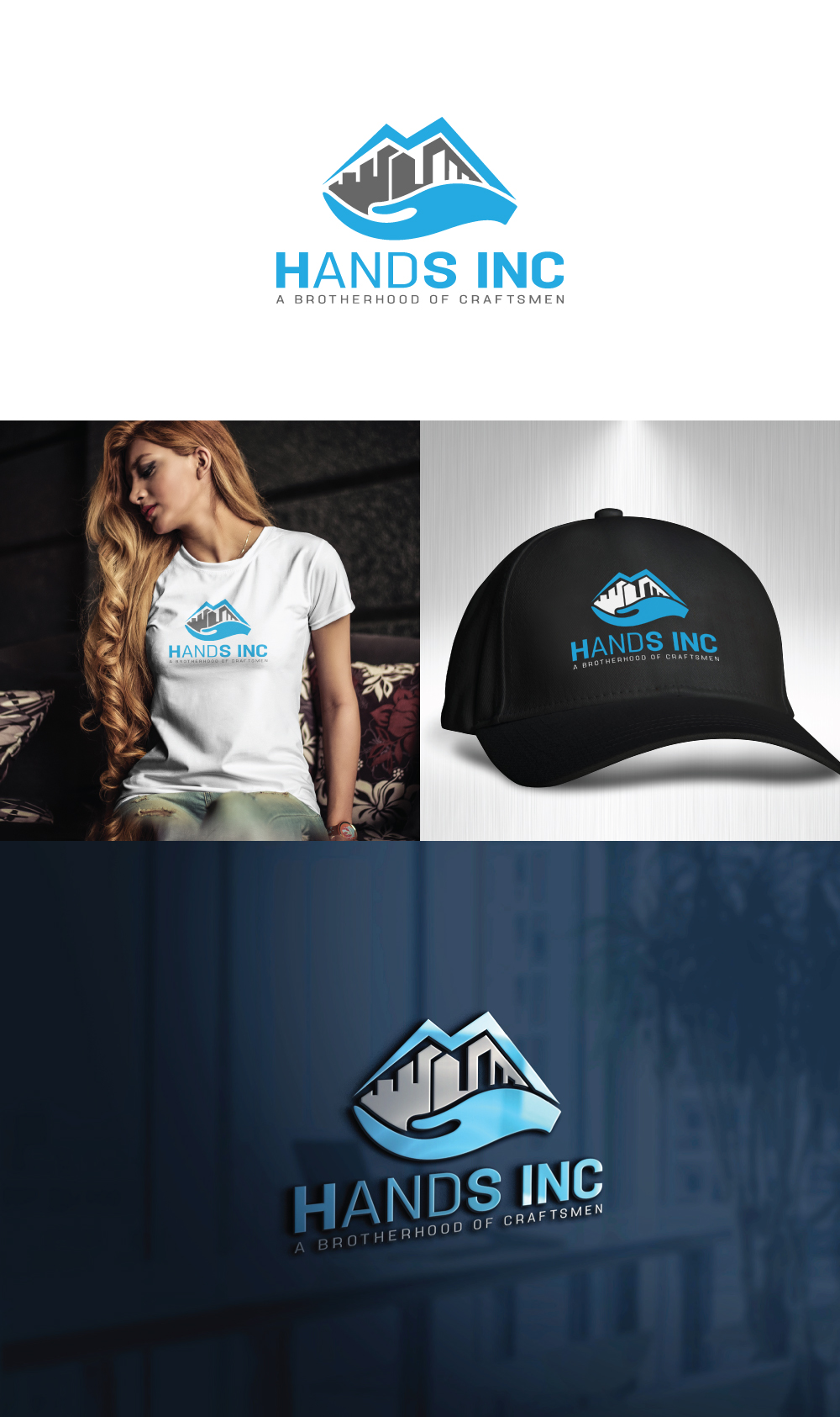 Logo Design by Visionarydexiner for Hatter and Sons, Incorporated (Hands Inc) | Design #31115849