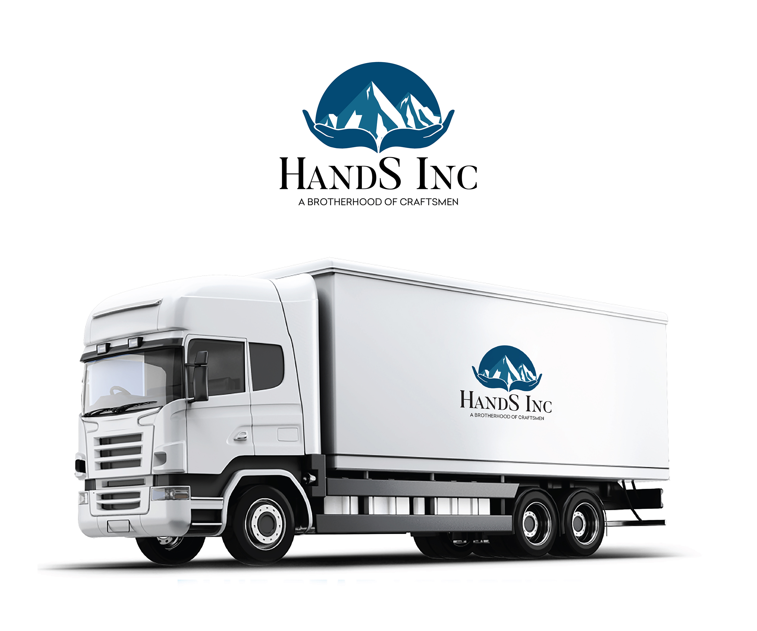 Logo Design by Rush Advertising for Hatter and Sons, Incorporated (Hands Inc) | Design #31111968