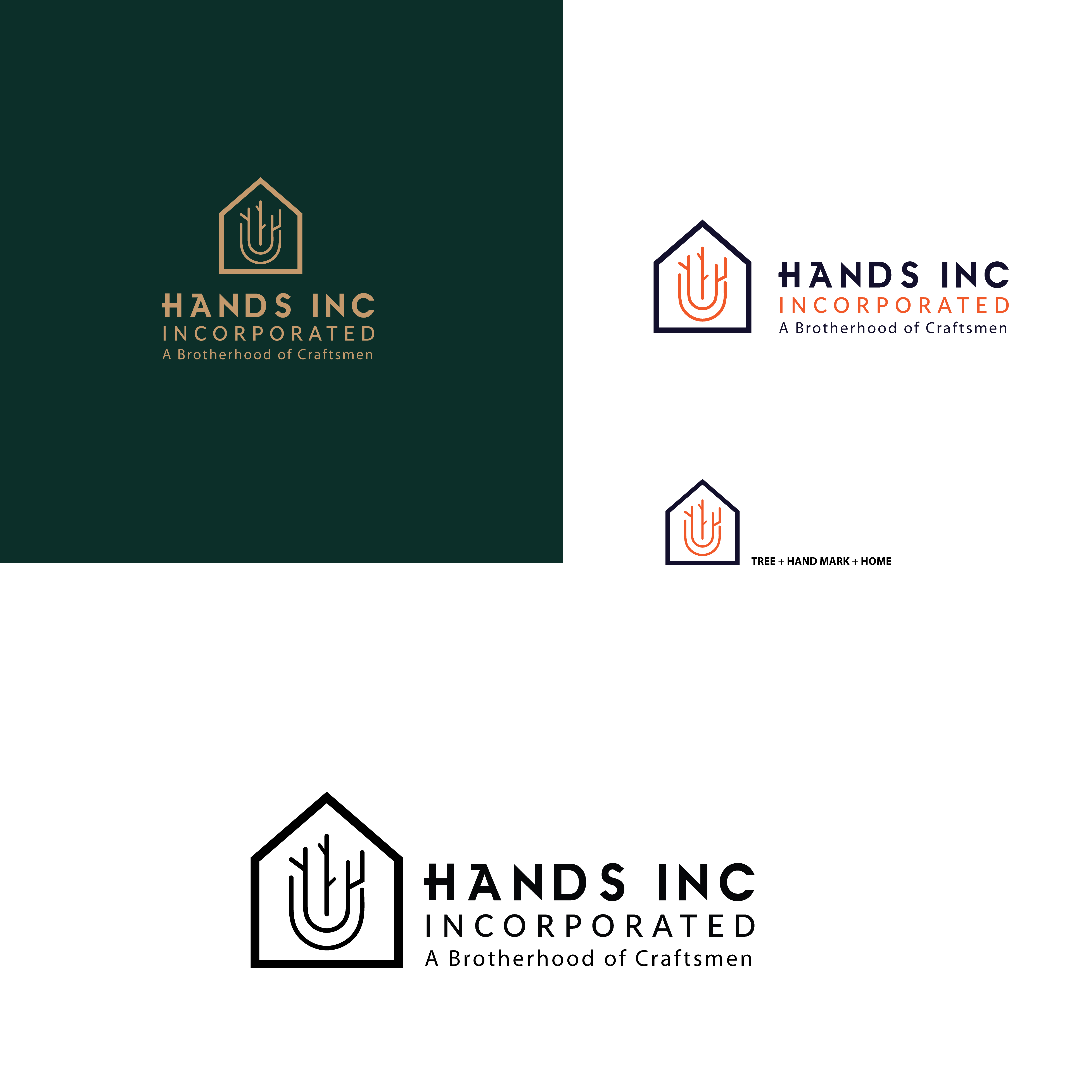 Logo Design by Mdelias987 for Hatter and Sons, Incorporated (Hands Inc) | Design #31143714