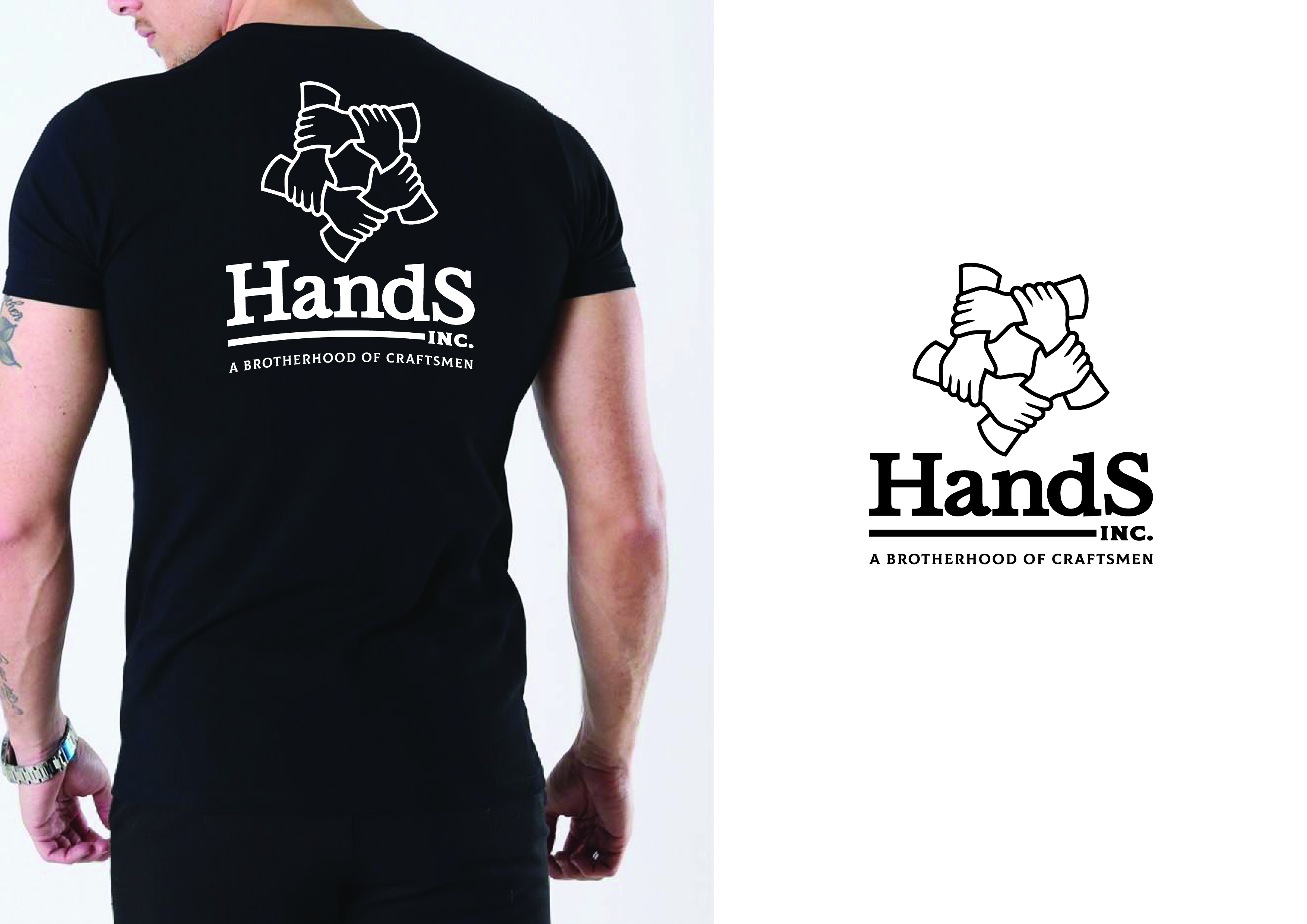 Logo Design by ~idiaz~ for Hatter and Sons, Incorporated (Hands Inc) | Design #31113716