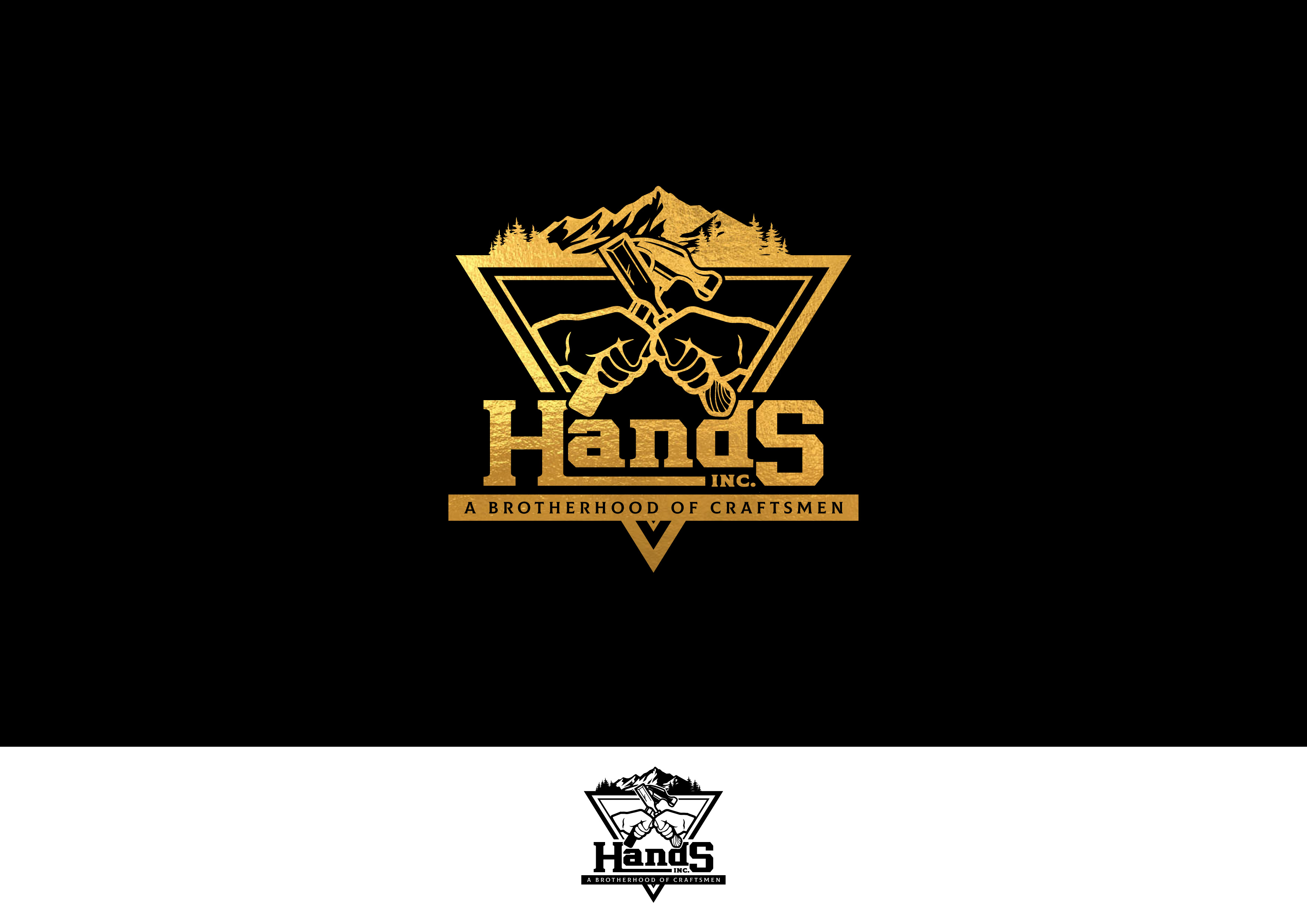 Logo Design by ~idiaz~ for Hatter and Sons, Incorporated (Hands Inc) | Design #31154209