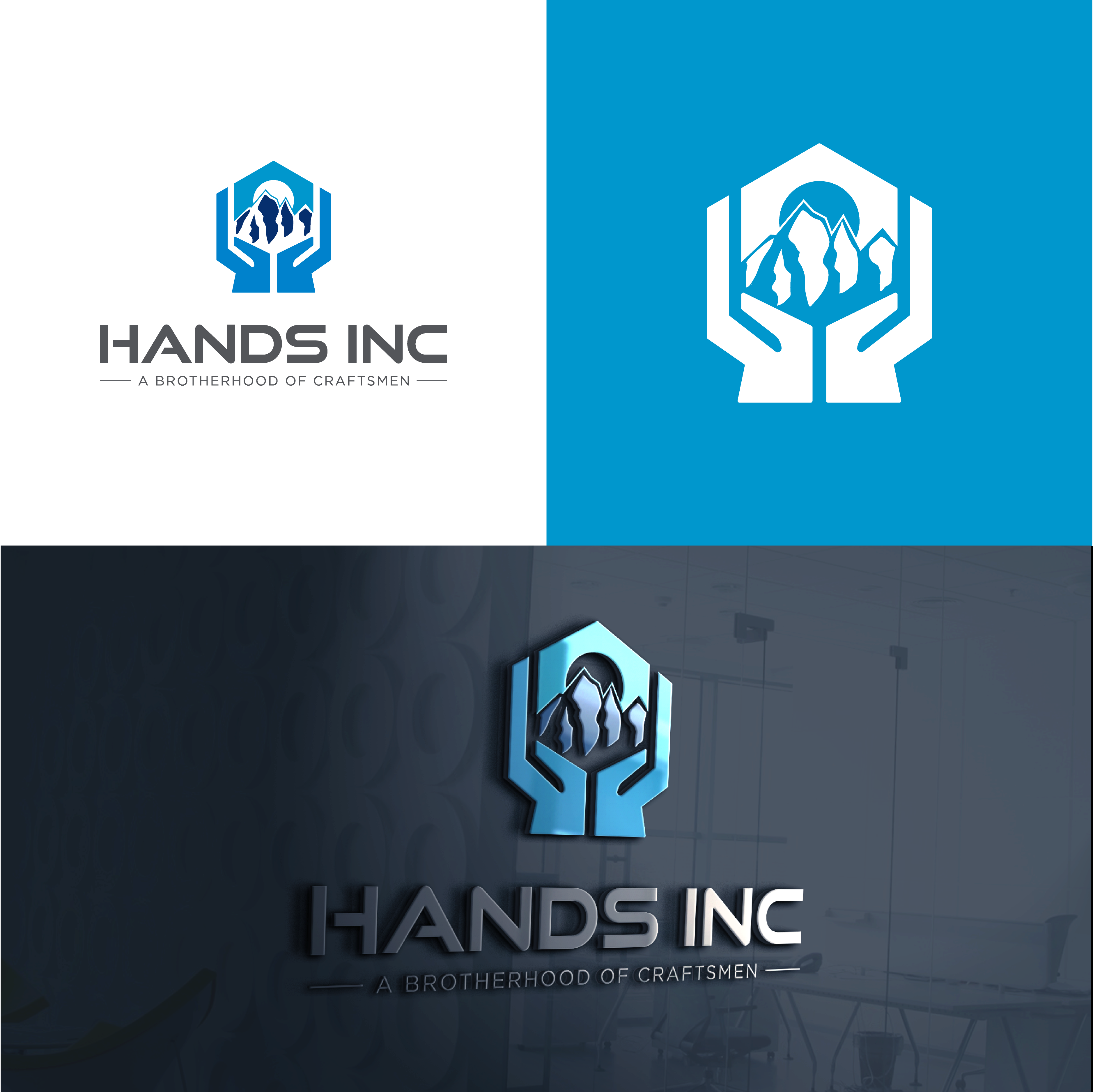 Logo-Design von The Lion Studios für Hatter and Sons, Incorporated (Hands Inc) | Design #31113015