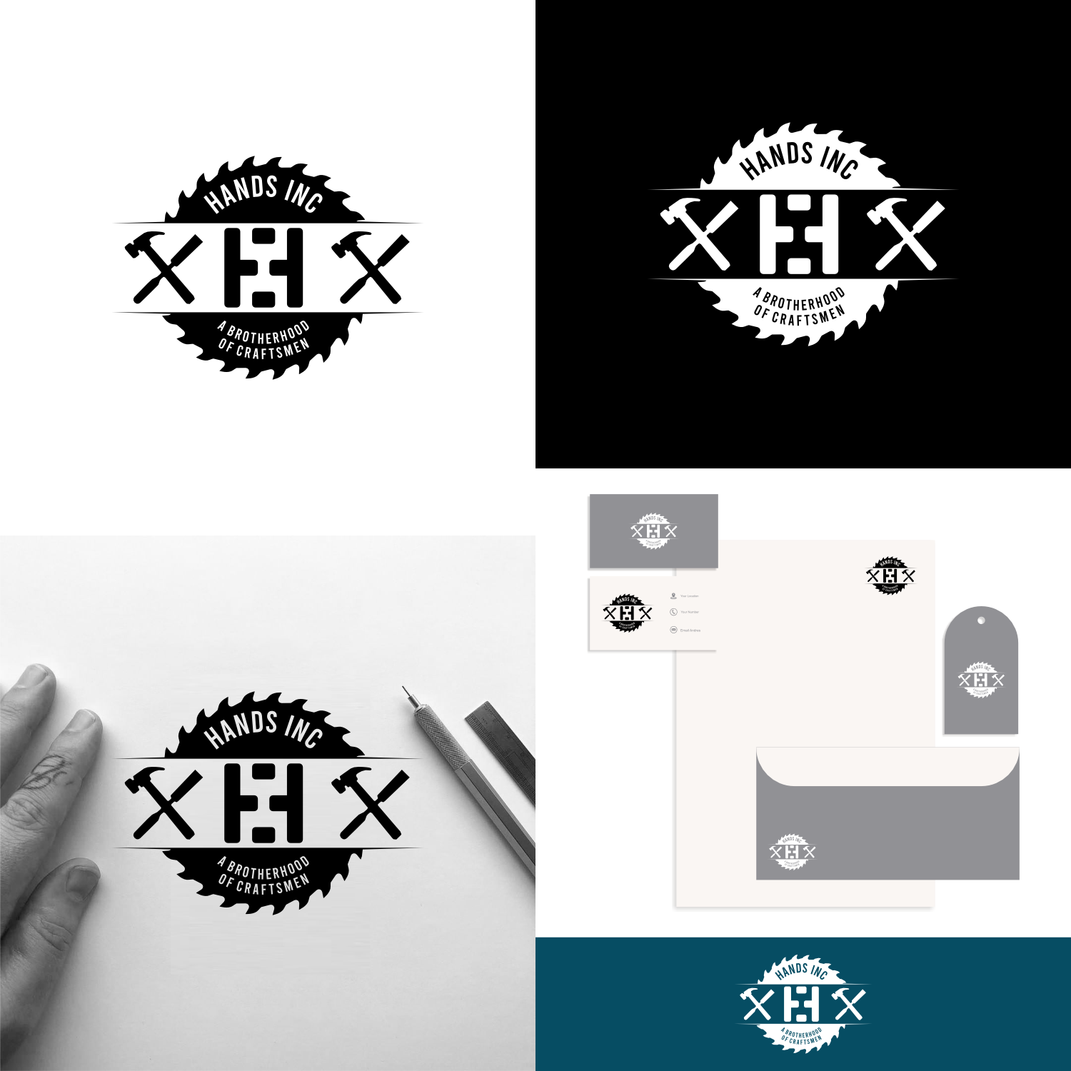 Logo Design by Jroeh_Studio for Hatter and Sons, Incorporated (Hands Inc) | Design #31265943