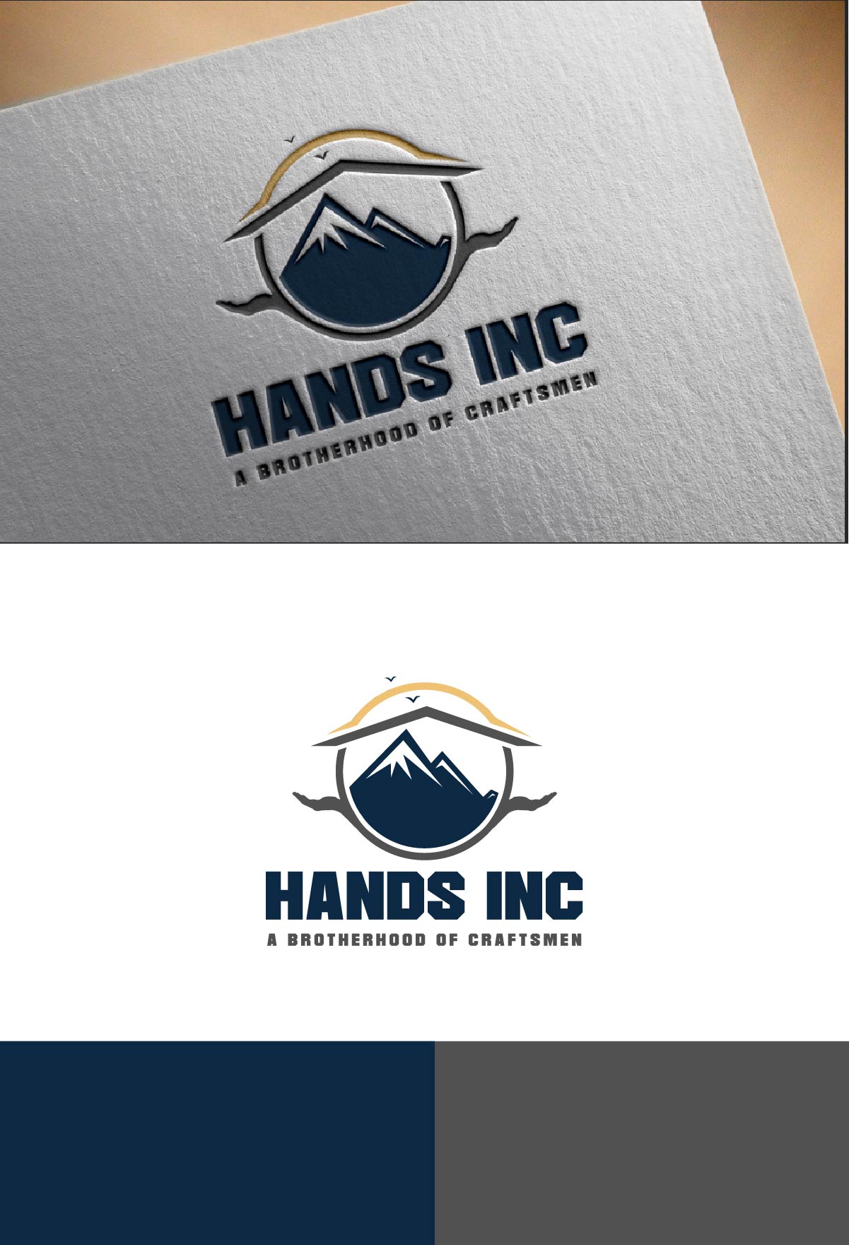 Logo Design by fly  design for Hatter and Sons, Incorporated (Hands Inc) | Design #31121153