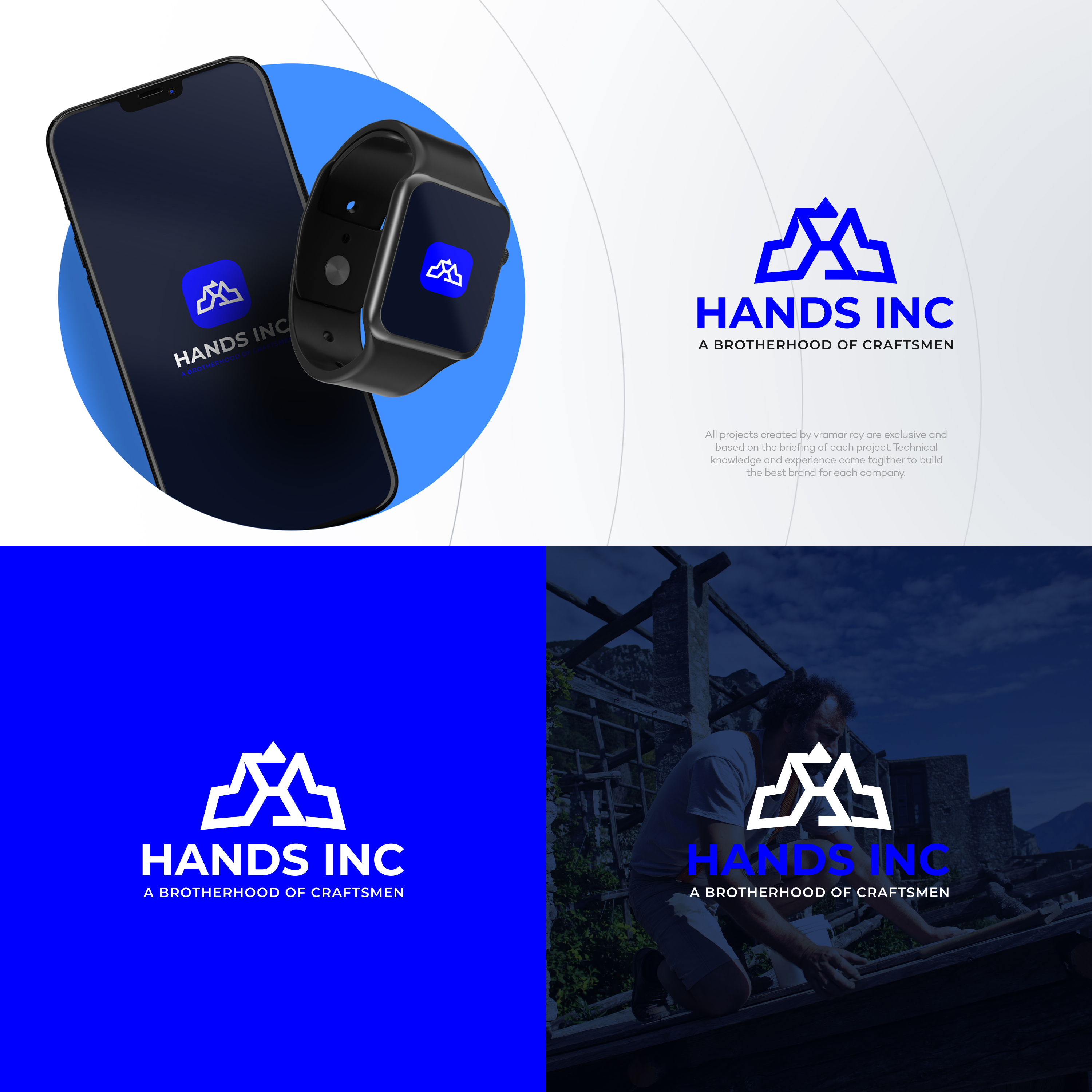 Logo Design by vramar.roy for Hatter and Sons, Incorporated (Hands Inc) | Design #31114748