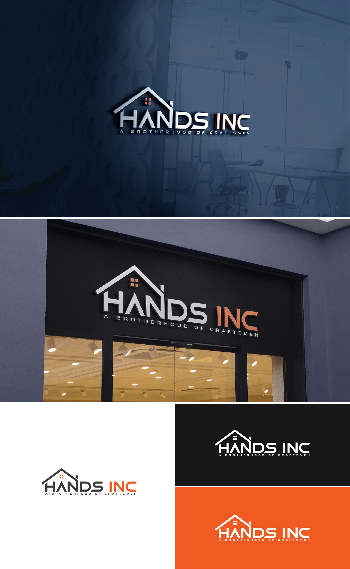 Logo Design by AL-BARAKAH for Hatter and Sons, Incorporated (Hands Inc) | Design #31114870
