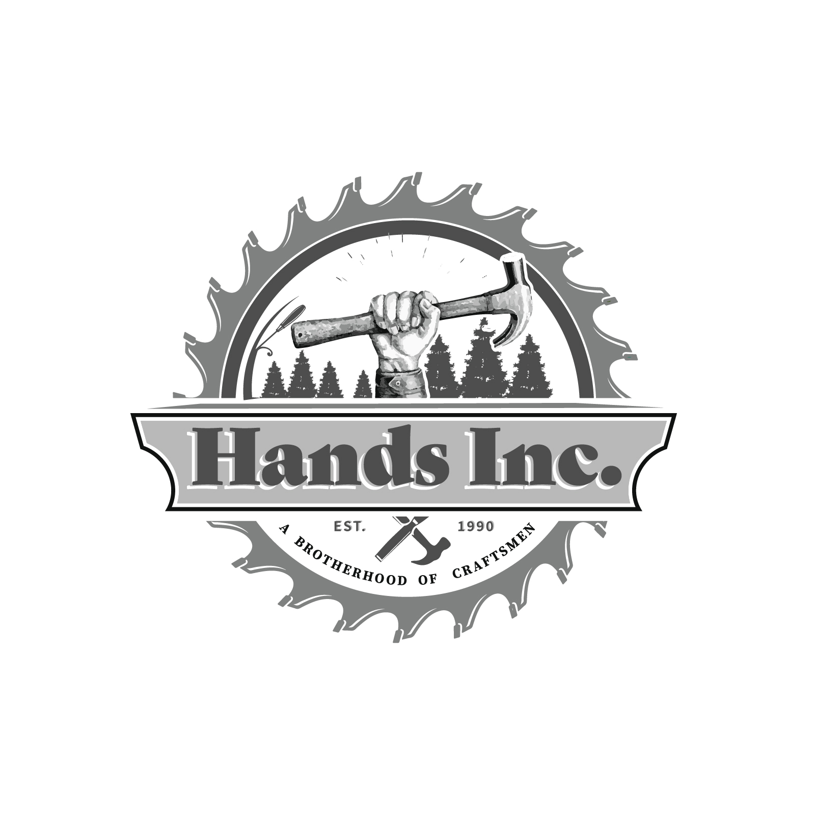 Logo Design by mahmoudshahin for Hatter and Sons, Incorporated (Hands Inc) | Design #31184254