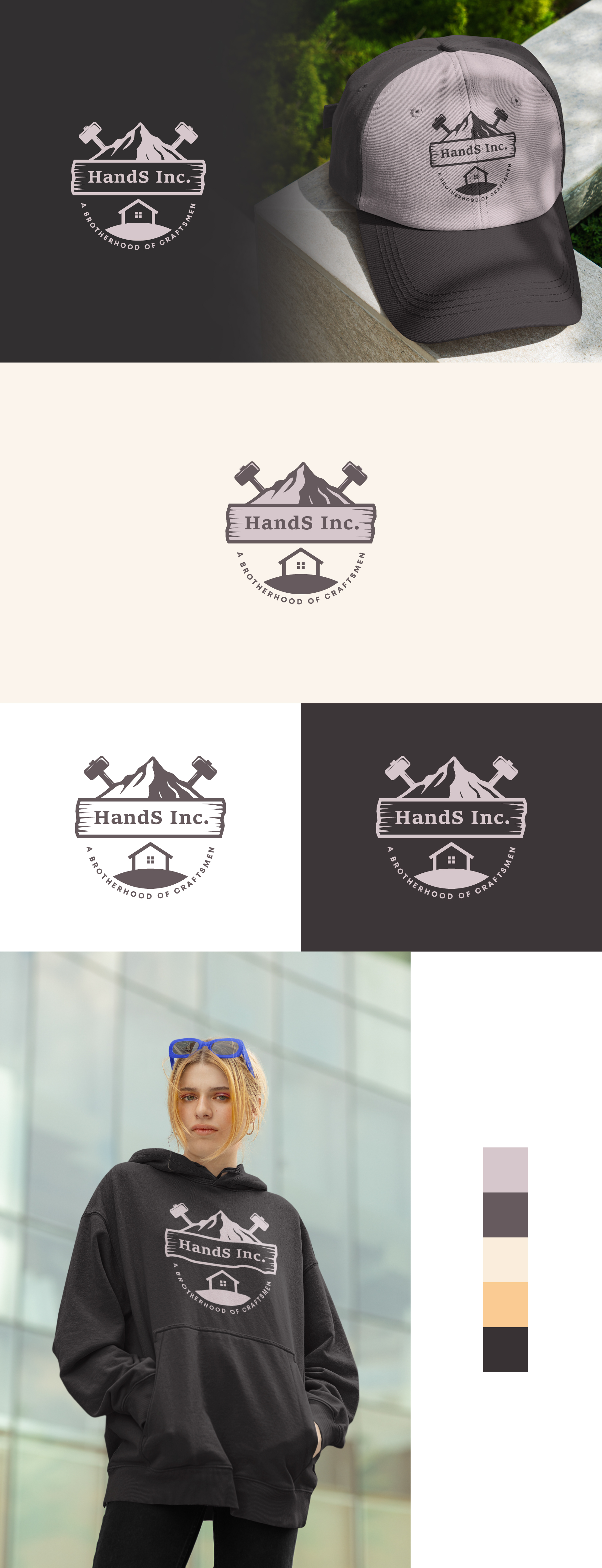 Logo Design by Moon Design. for Hatter and Sons, Incorporated (Hands Inc) | Design #31127886