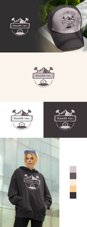 Logo Design by Moon Design. for Hatter and Sons, Incorporated (Hands Inc) | Design: #31127886