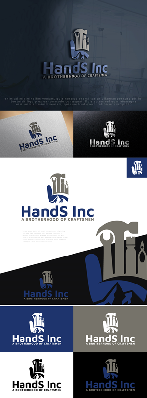 Logo Design by AlphabetZero.co.uk for Hatter and Sons, Incorporated (Hands Inc) | Design: #31146631