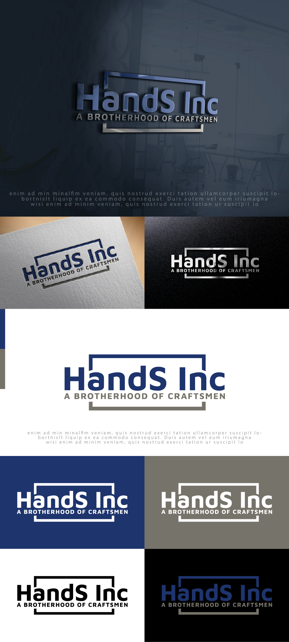 Logo Design by AlphabetZero.co.uk for Hatter and Sons, Incorporated (Hands Inc) | Design #31146635