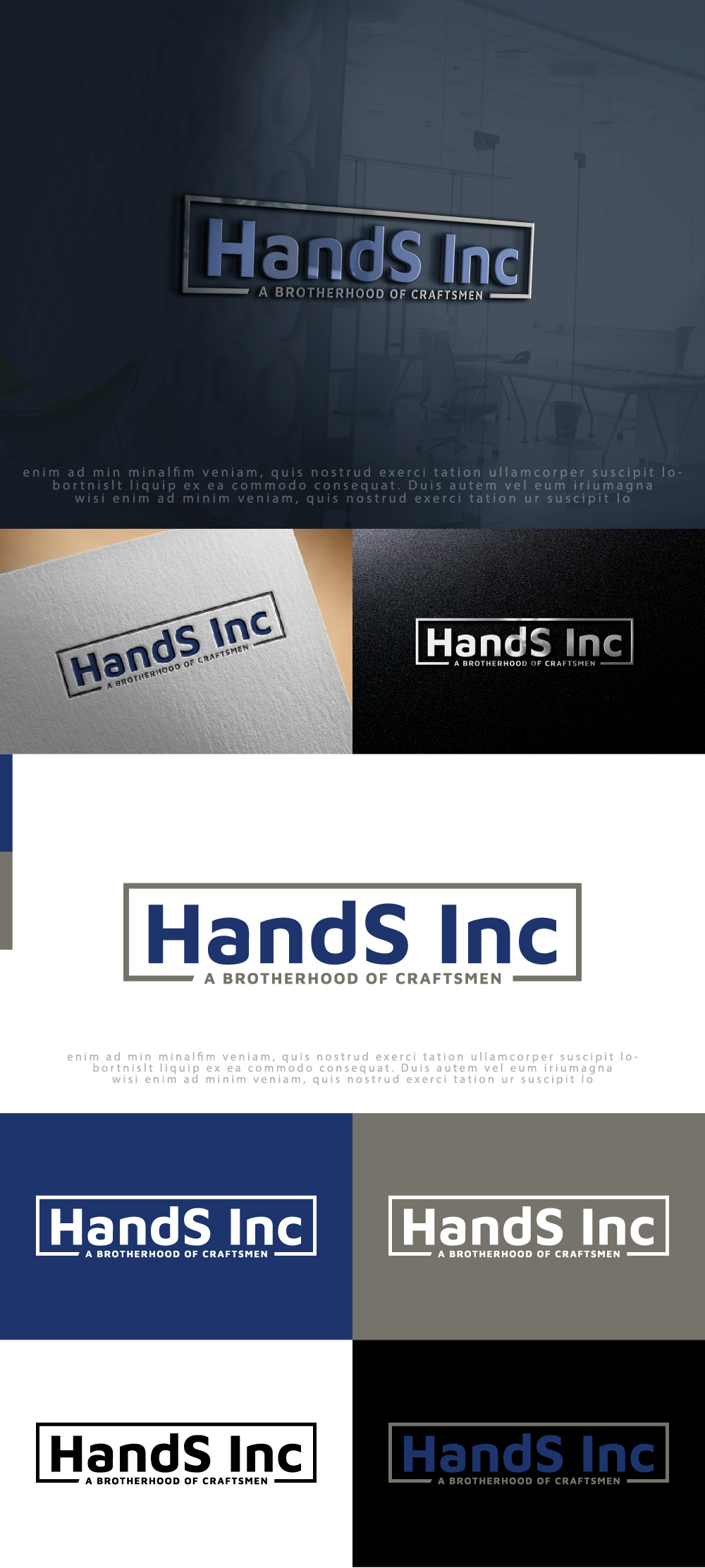 Logo Design by AlphabetZero.co.uk for Hatter and Sons, Incorporated (Hands Inc) | Design #31146637