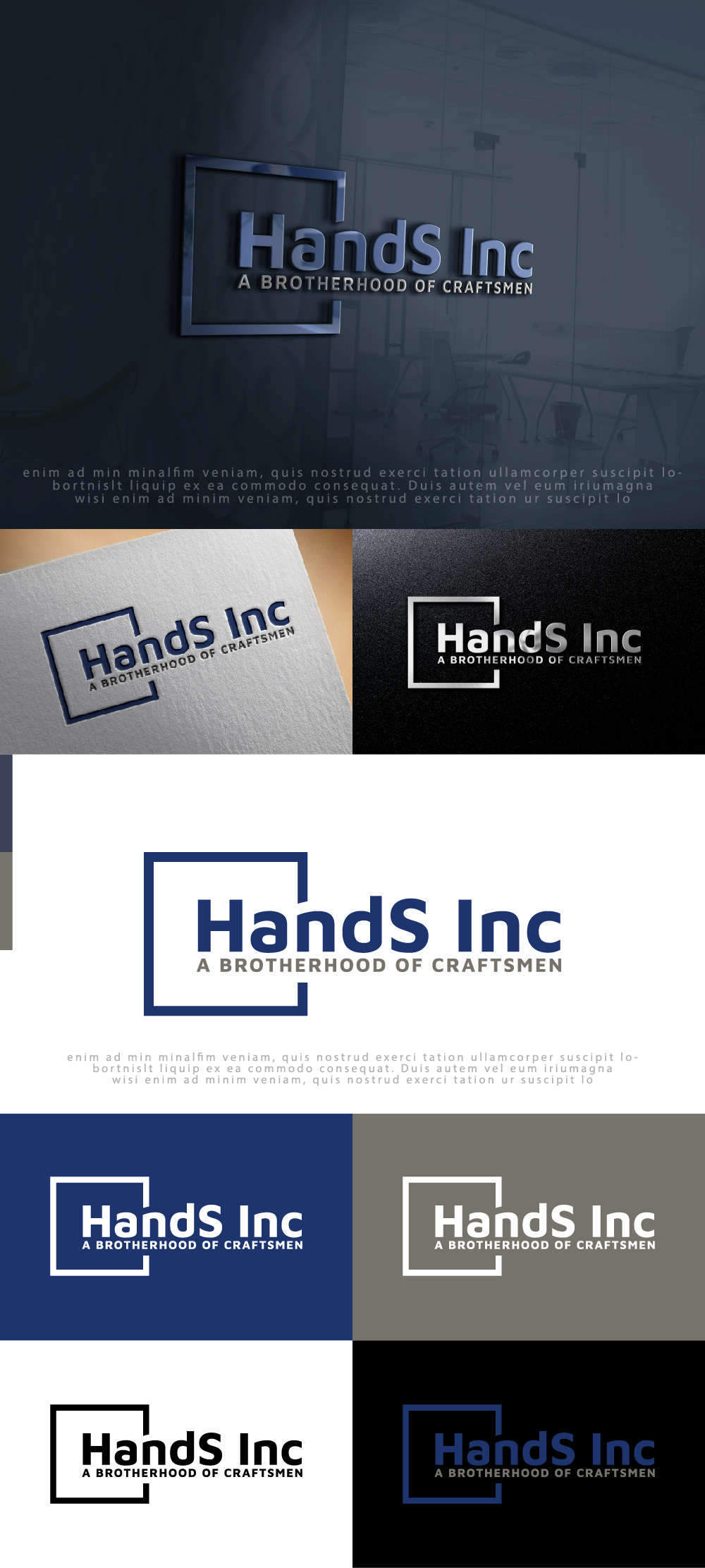 Logo Design by AlphabetZero.co.uk for Hatter and Sons, Incorporated (Hands Inc) | Design #31146640