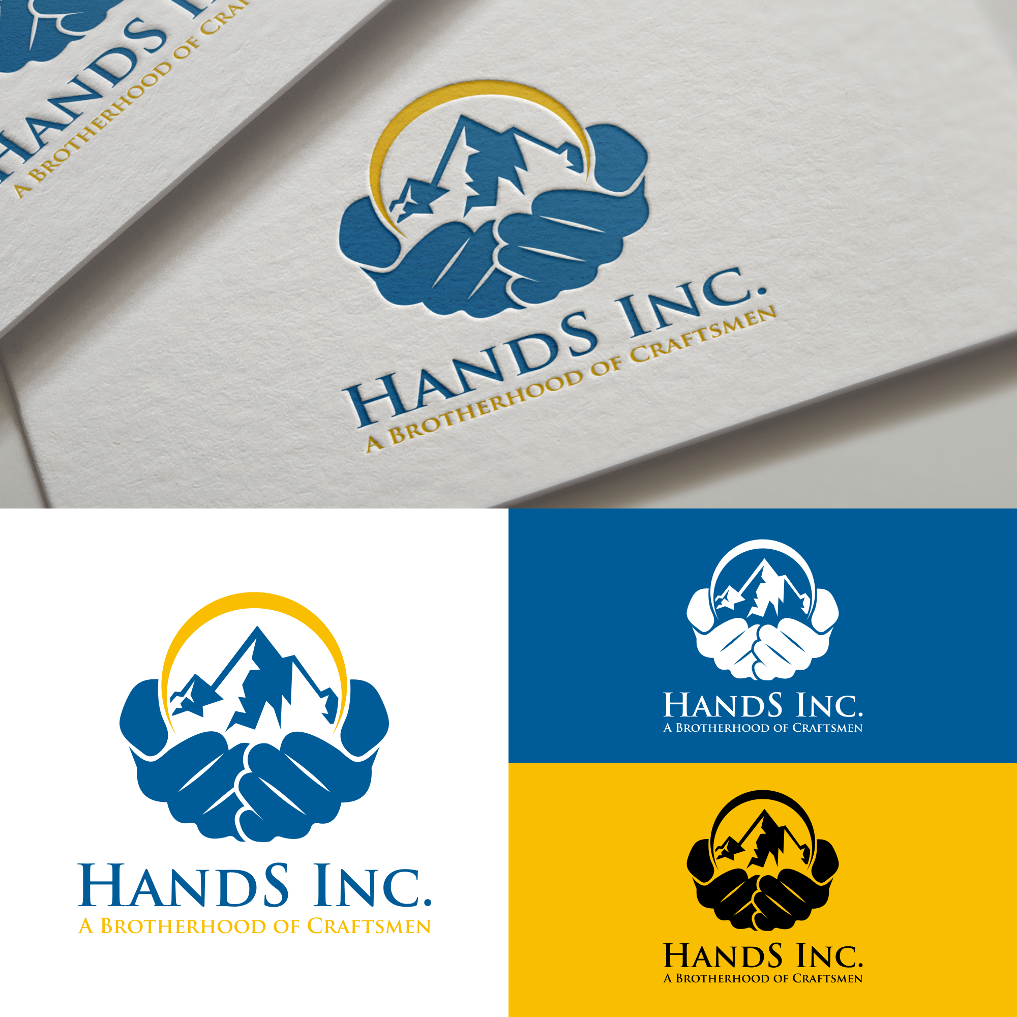 Logo Design by Cah RE 2 for Hatter and Sons, Incorporated (Hands Inc) | Design #31113503