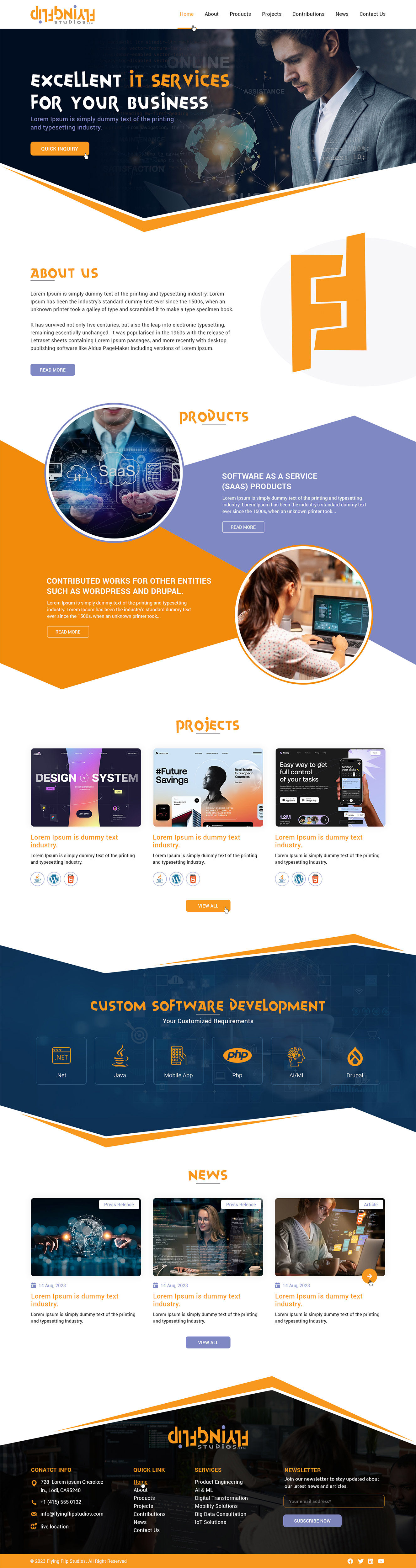 Wordpress Design by Ved Web Services for this project | Design #31121149