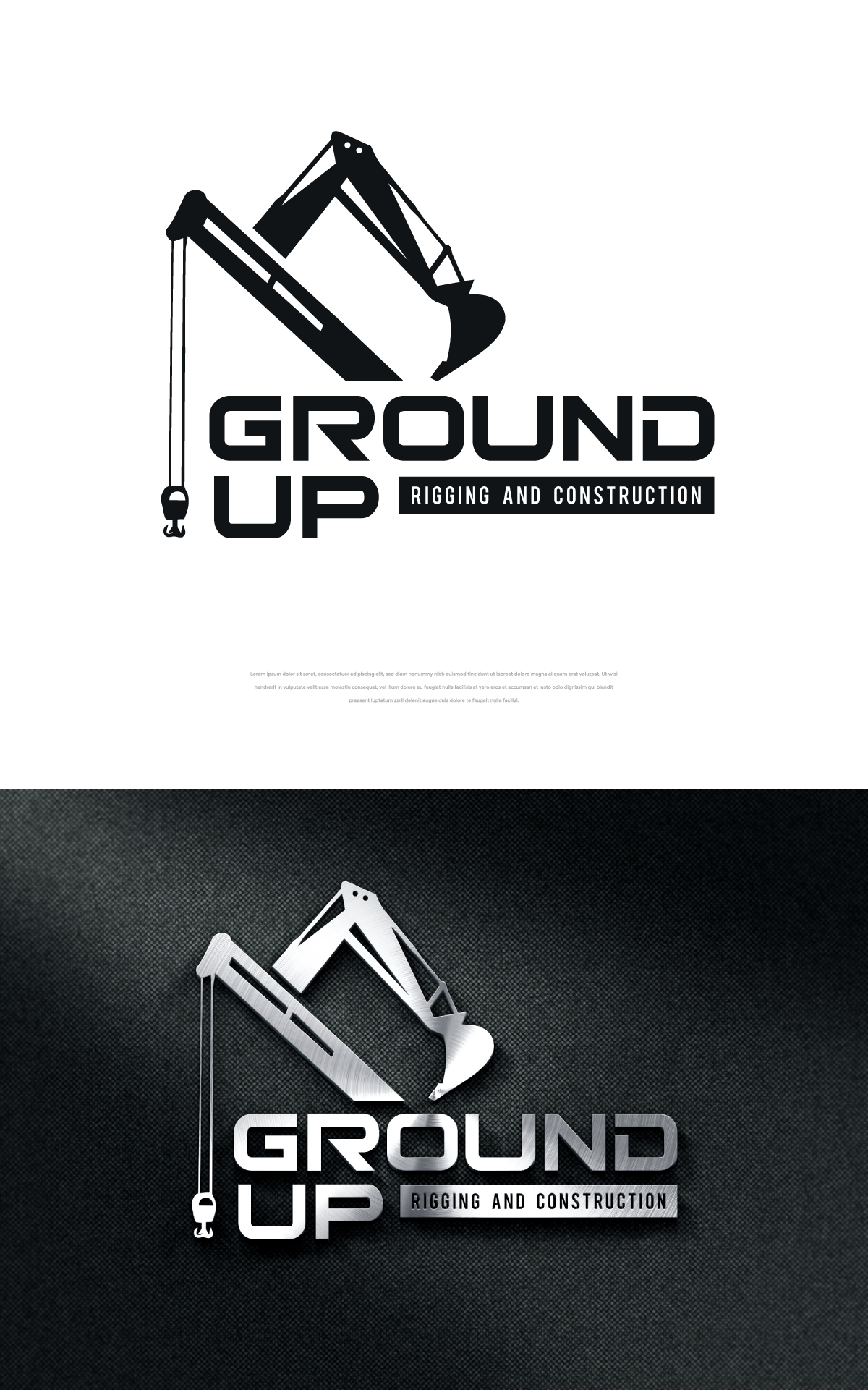 Logo Design by apik. for Ground up rigging and construction  | Design #31118046