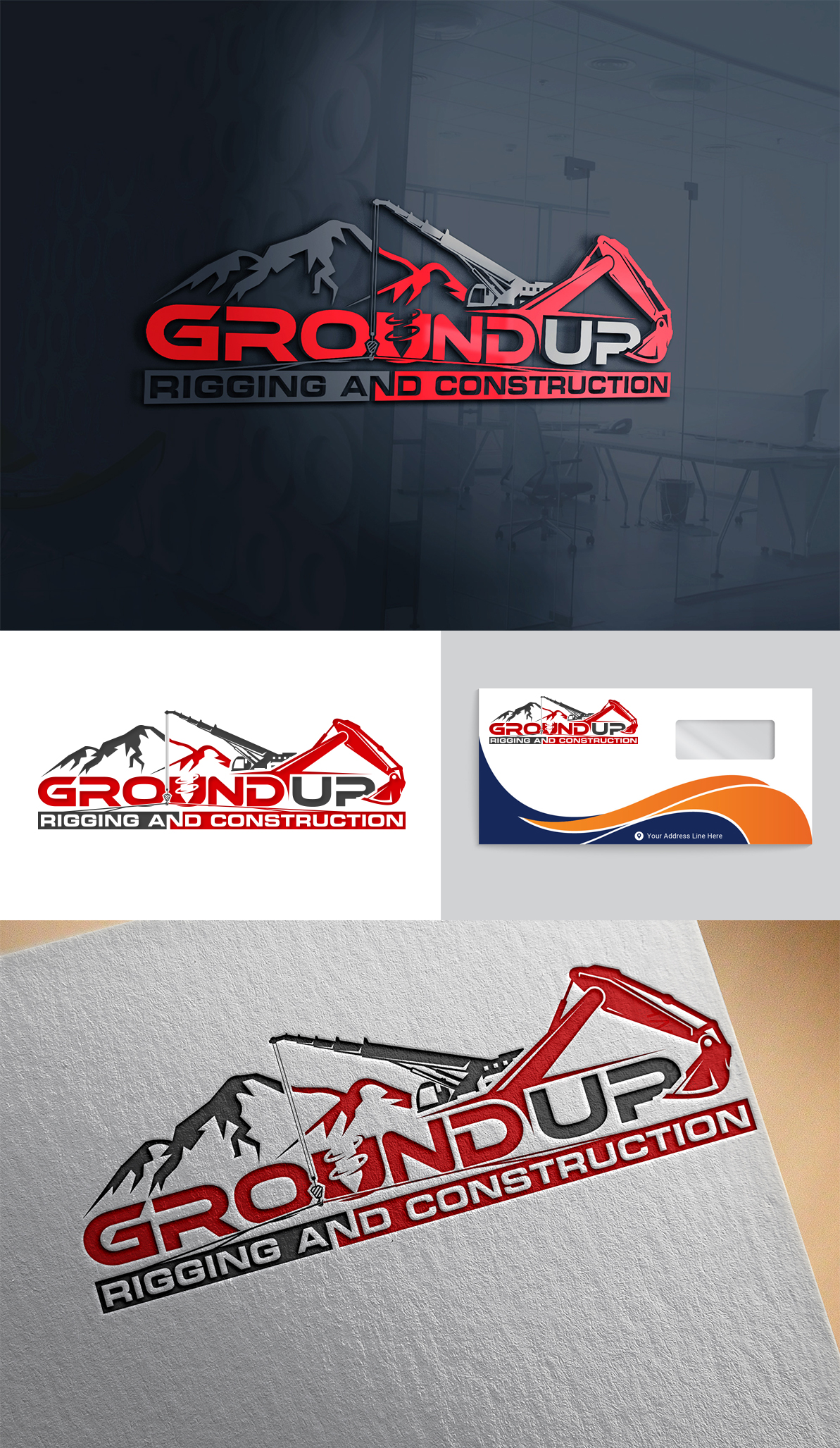 Logo Design by Imran_me for Ground up rigging and construction  | Design: #31131368