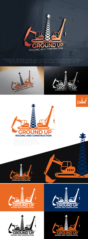 Logo Design by Ayub Zafar for Ground up rigging and construction  | Design: #31146648