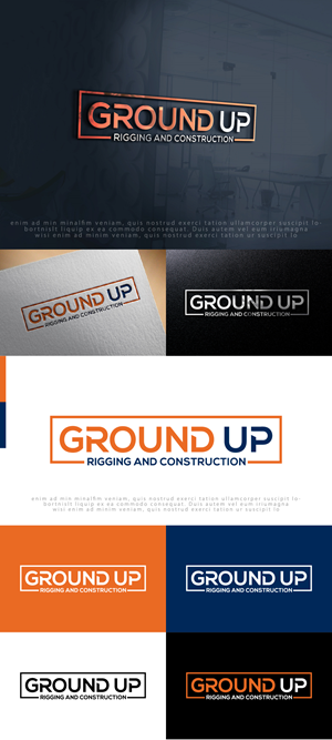 Logo Design by Ayub Zafar for Ground up rigging and construction  | Design: #31146652
