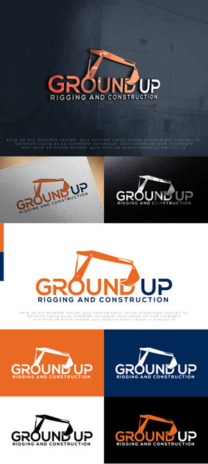 Logo Design by Ayub Zafar for Ground up rigging and construction  | Design: #31146653