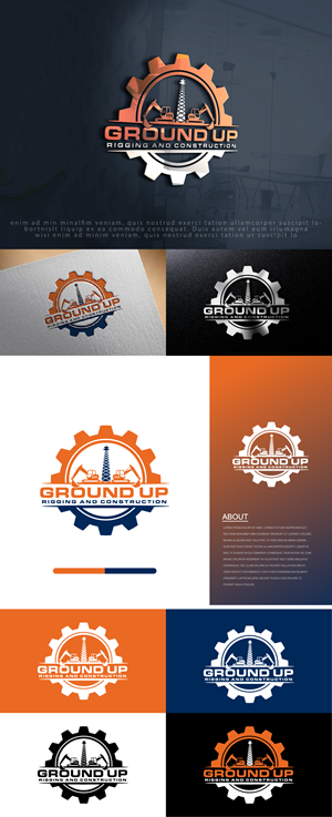 Logo Design by Ayub Zafar for Ground up rigging and construction  | Design: #31146654