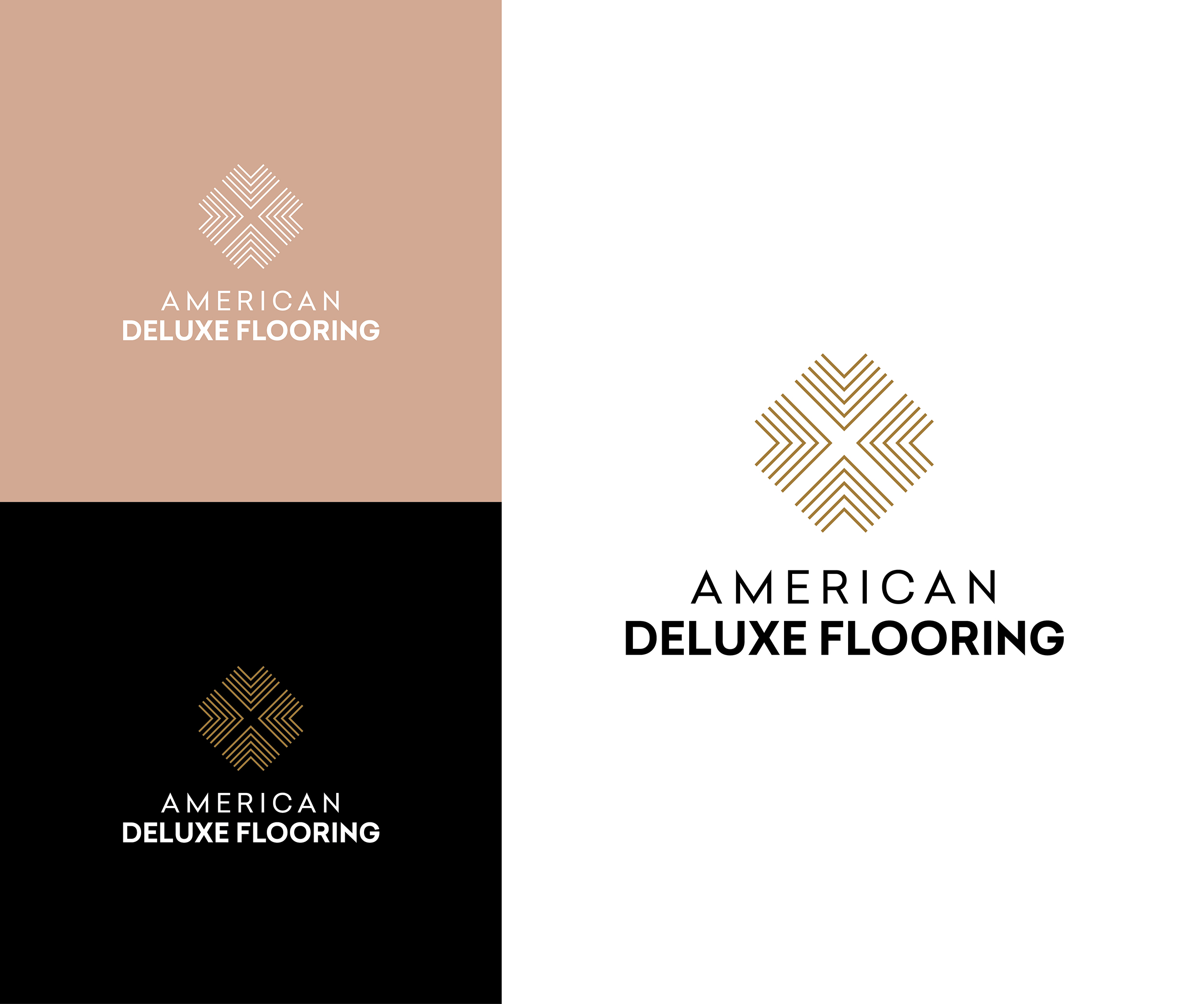 Logo Design by Rush Advertising for American Deluxe Flooring LLC | Design #31125528