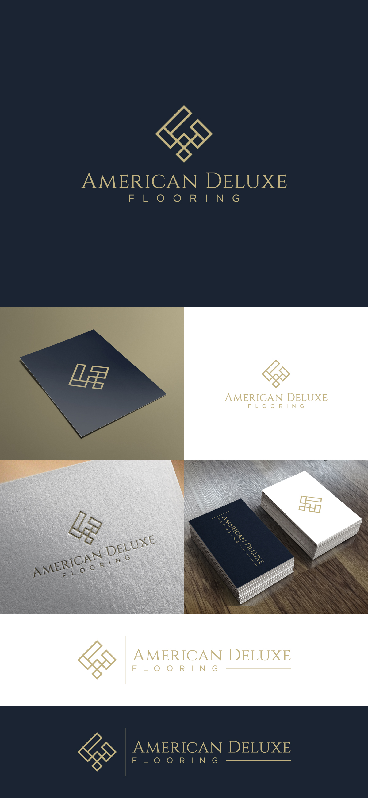 Logo Design by NineOwl for American Deluxe Flooring LLC | Design #31119260