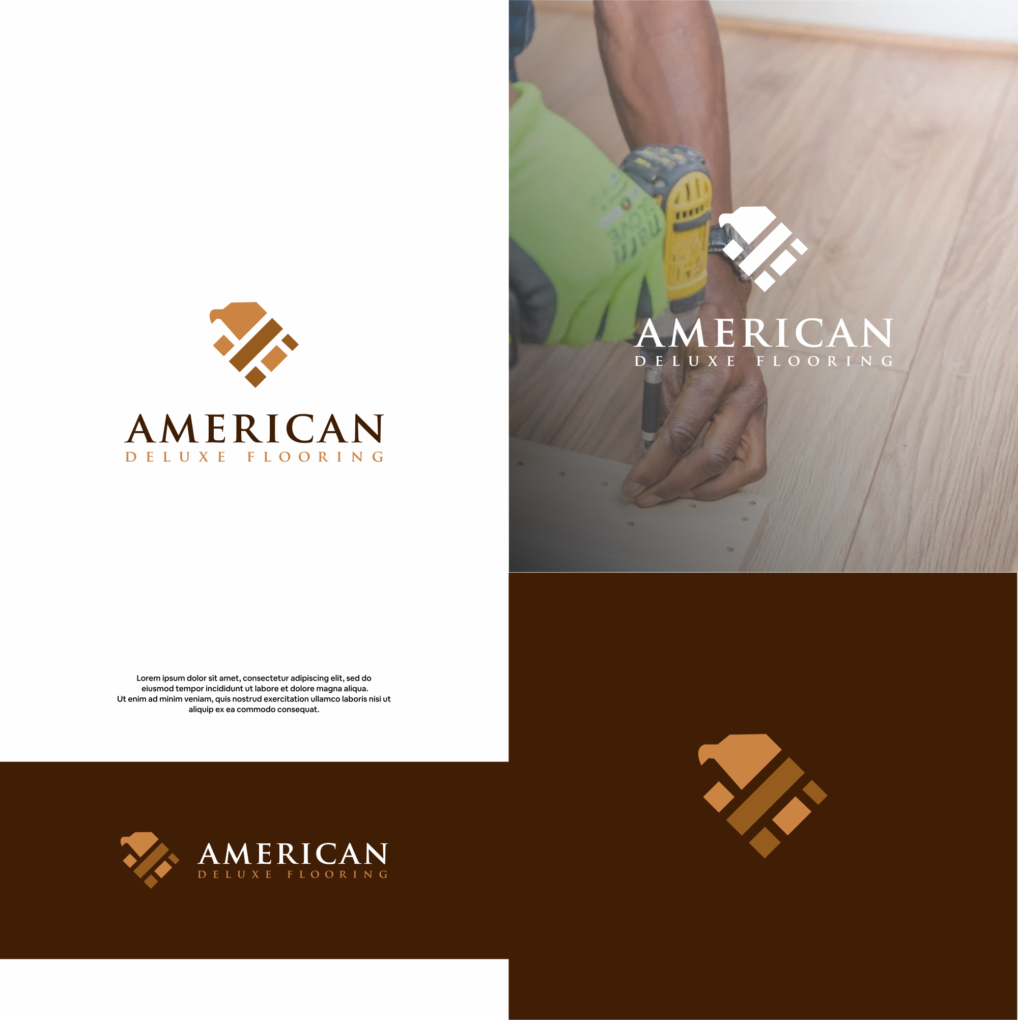 Diseño de Logo por DesignFirst para American Deluxe Flooring LLC | Diseño #31118863